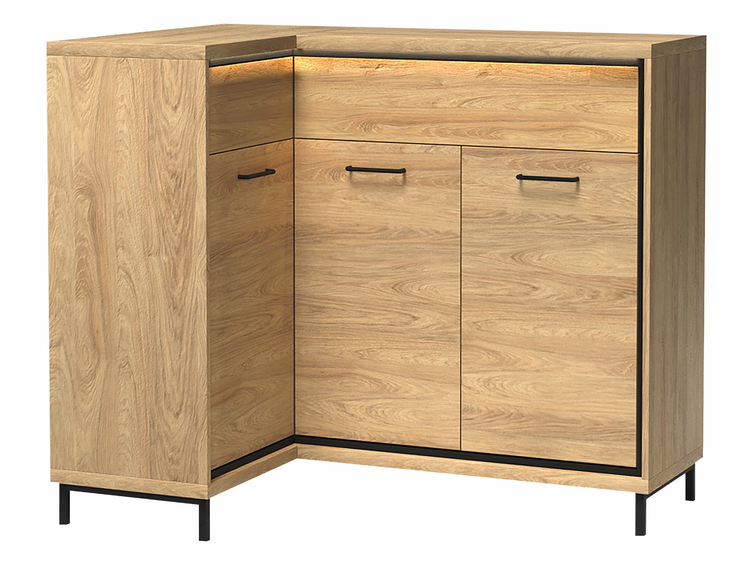 Hoekladekast Etrmoni 121 (Licht hout)