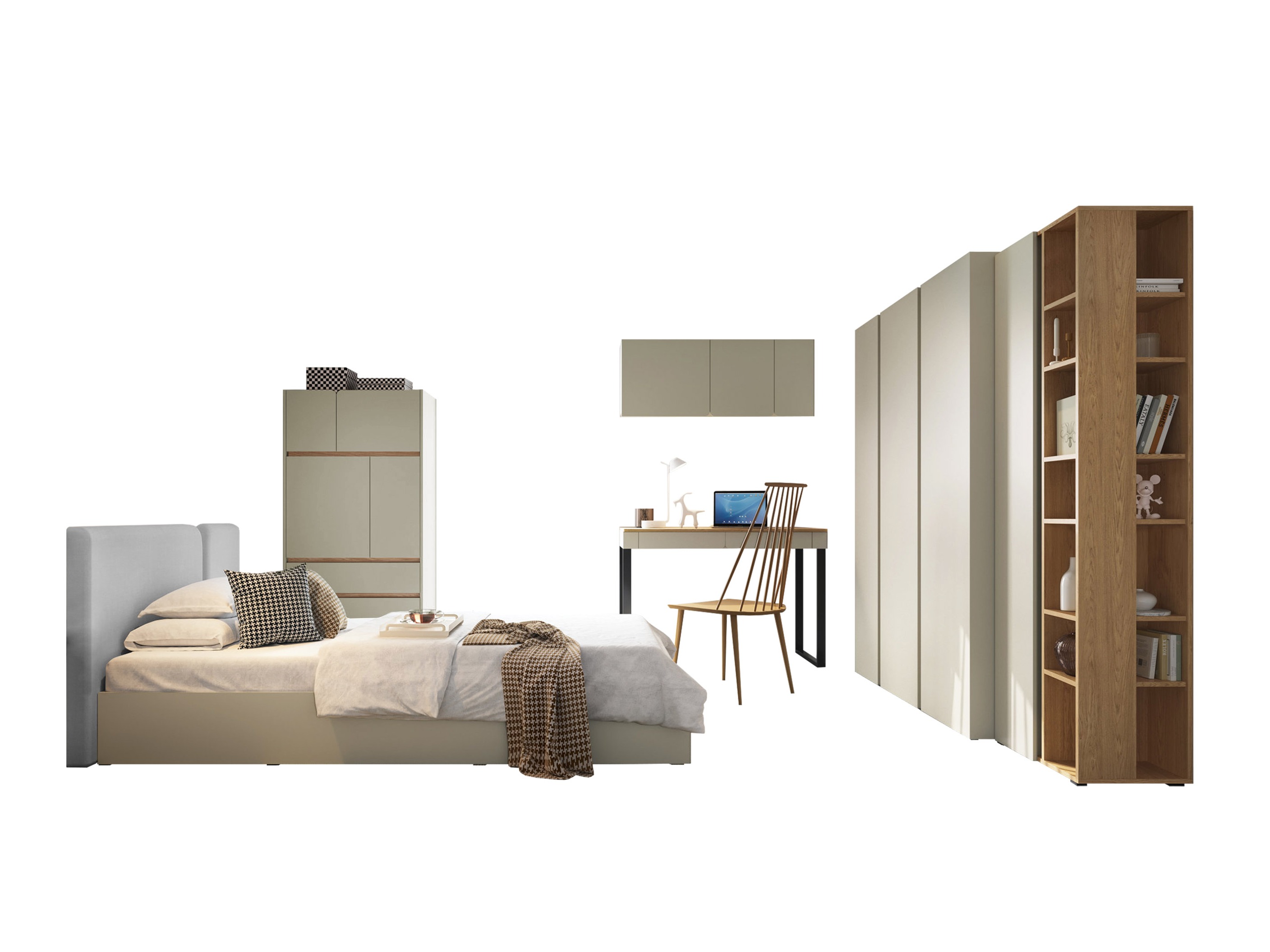 Slaapkamerset Fiosono 113 (Eucalyptus + Eiken)