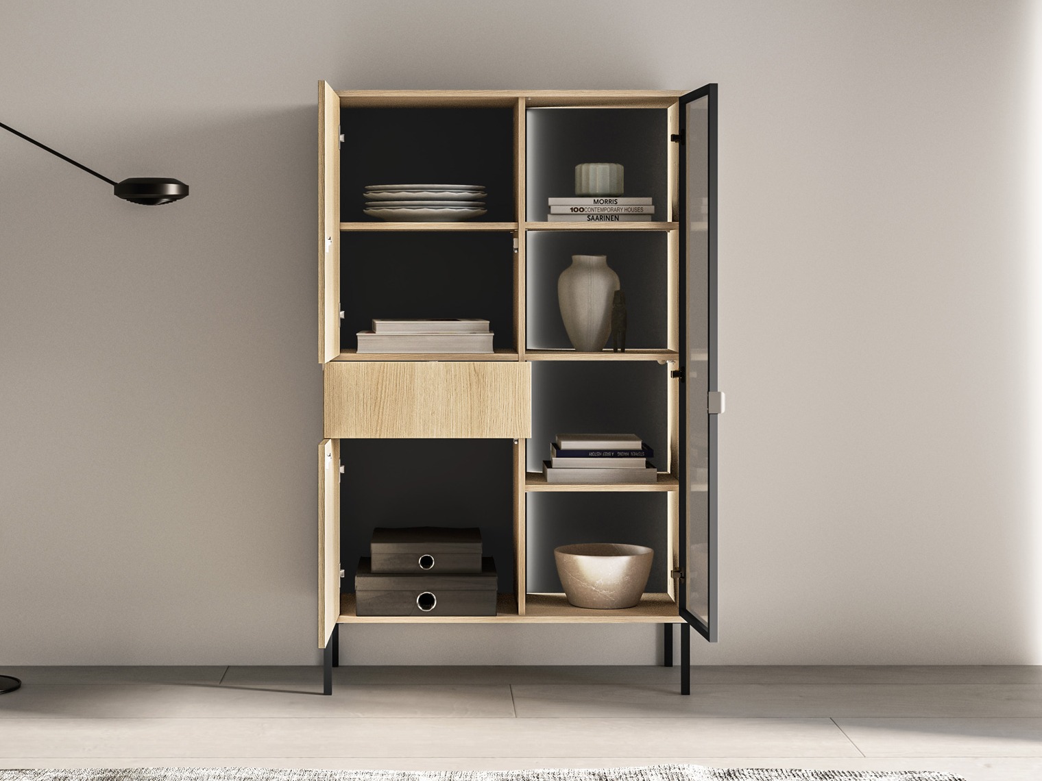 Boekenkast Virsalo 100 (Eiken)