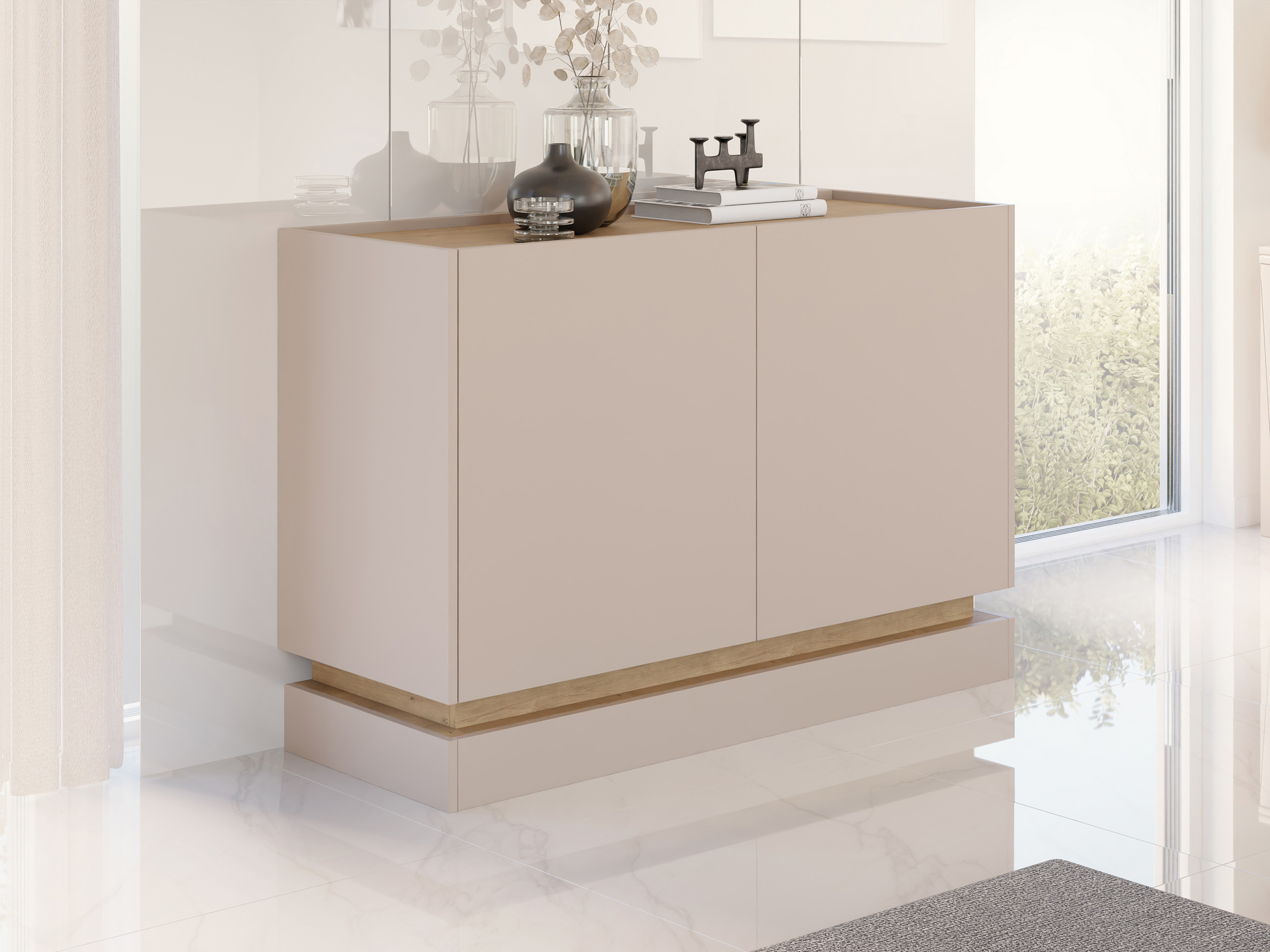 Dressoir Comfivo Dalvenu 100 (Lichtbruin + Eiken)
