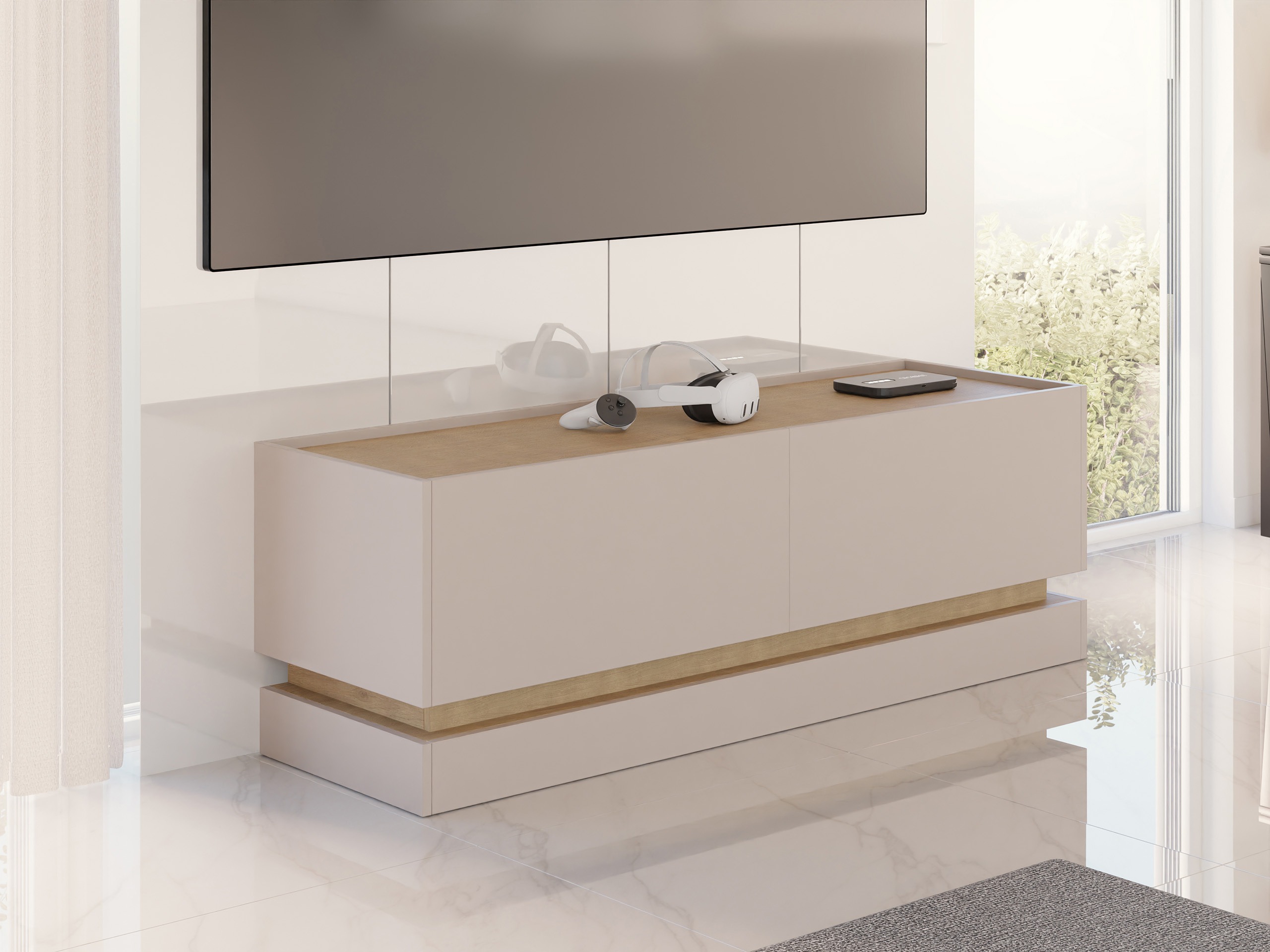 TV-meubel Comfivo Tilia I (Kasjmier + Eiken)