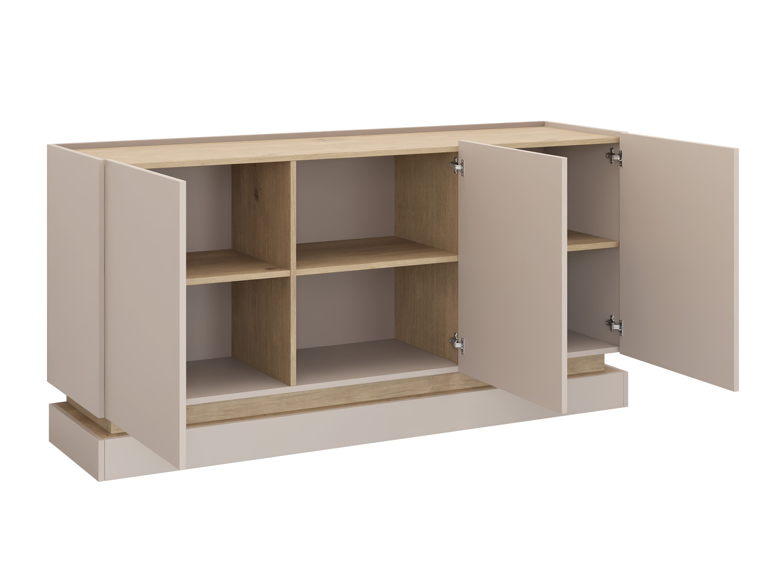 Woonkamerset Comfivo Tilia (Zwart + Eiken)