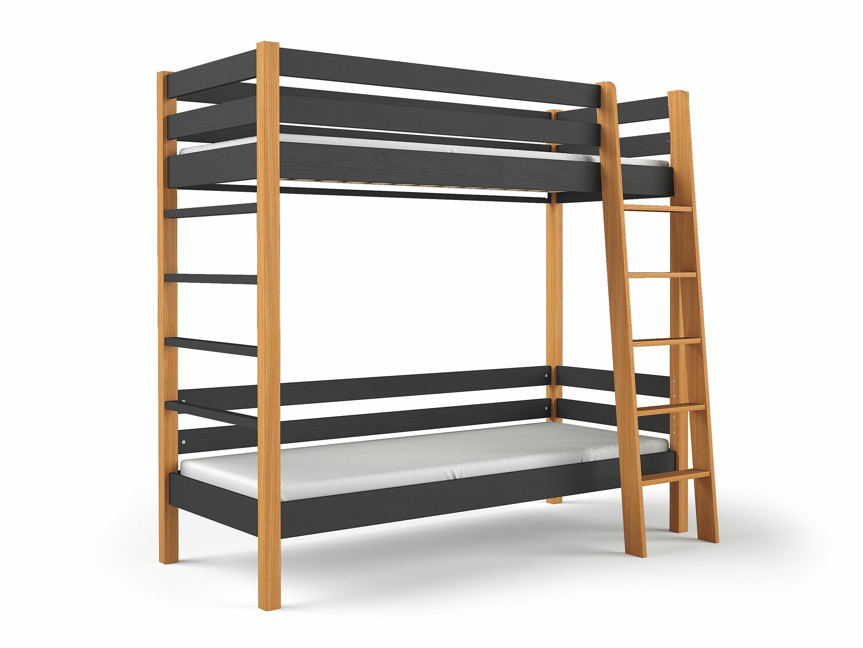 Stapelbed Ogden 174 (Zwart)