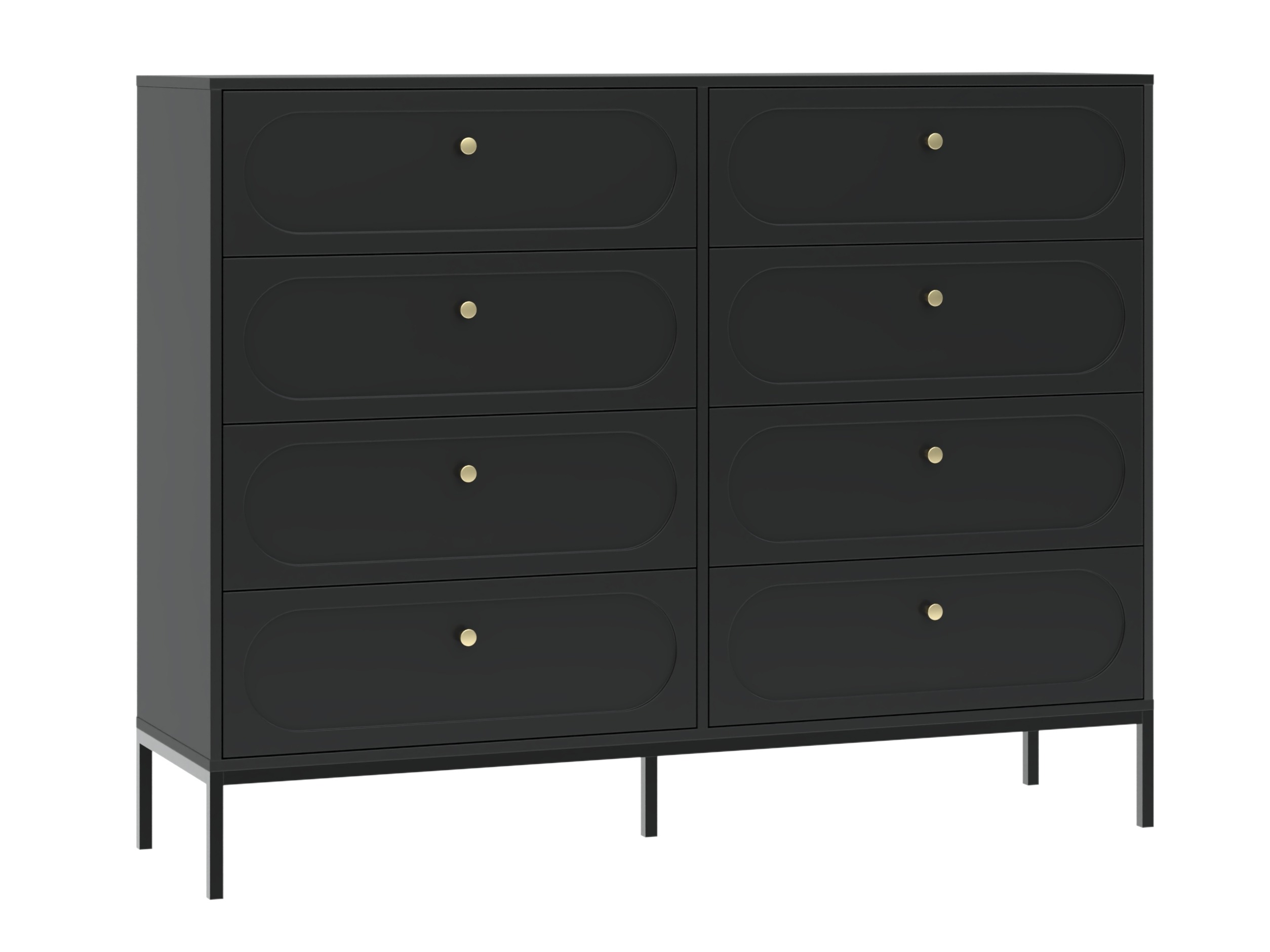 Ladekast Bristol 232 (Zwart)