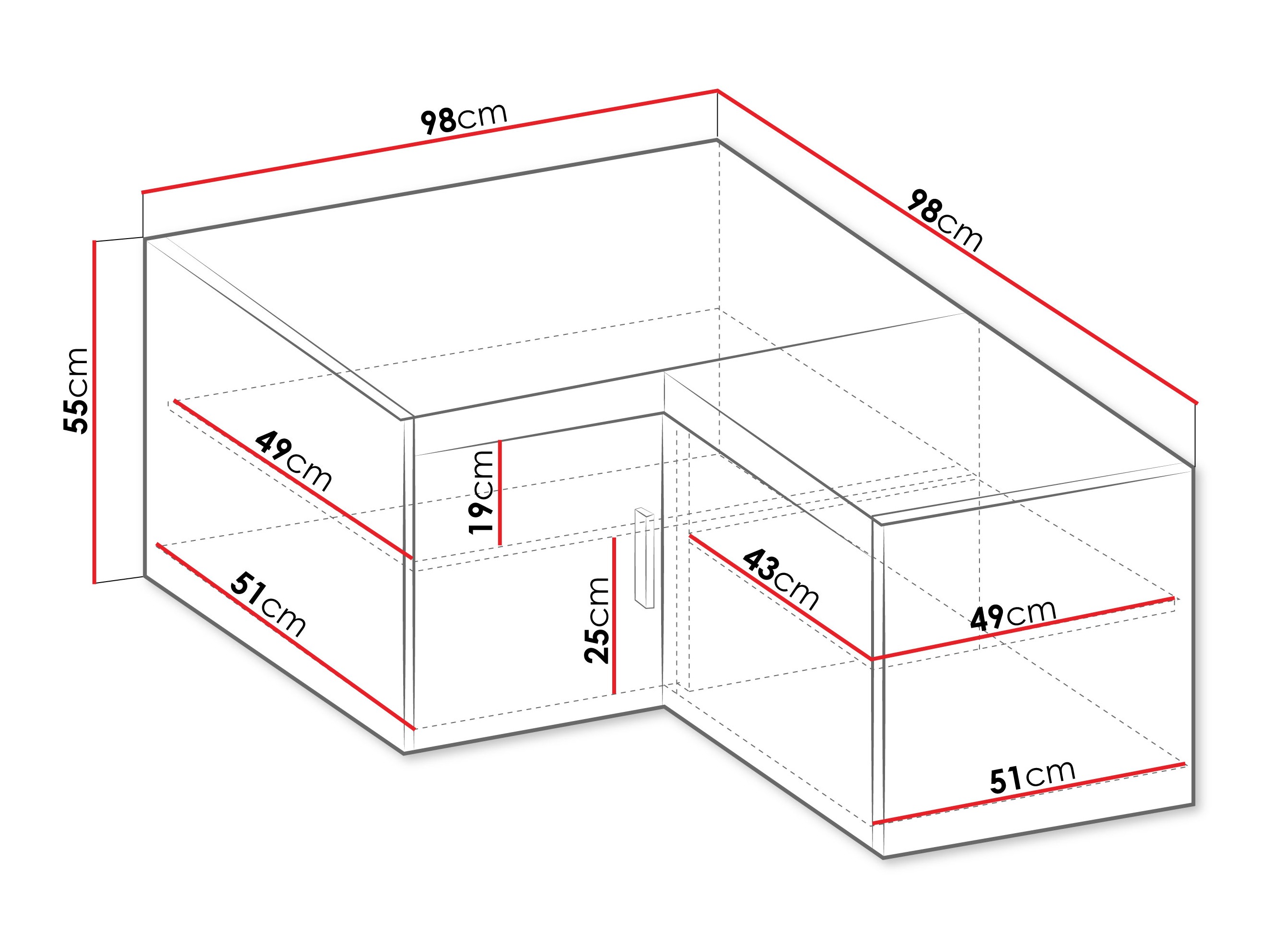 Hoekkastje Novduni 118 (Eiken)