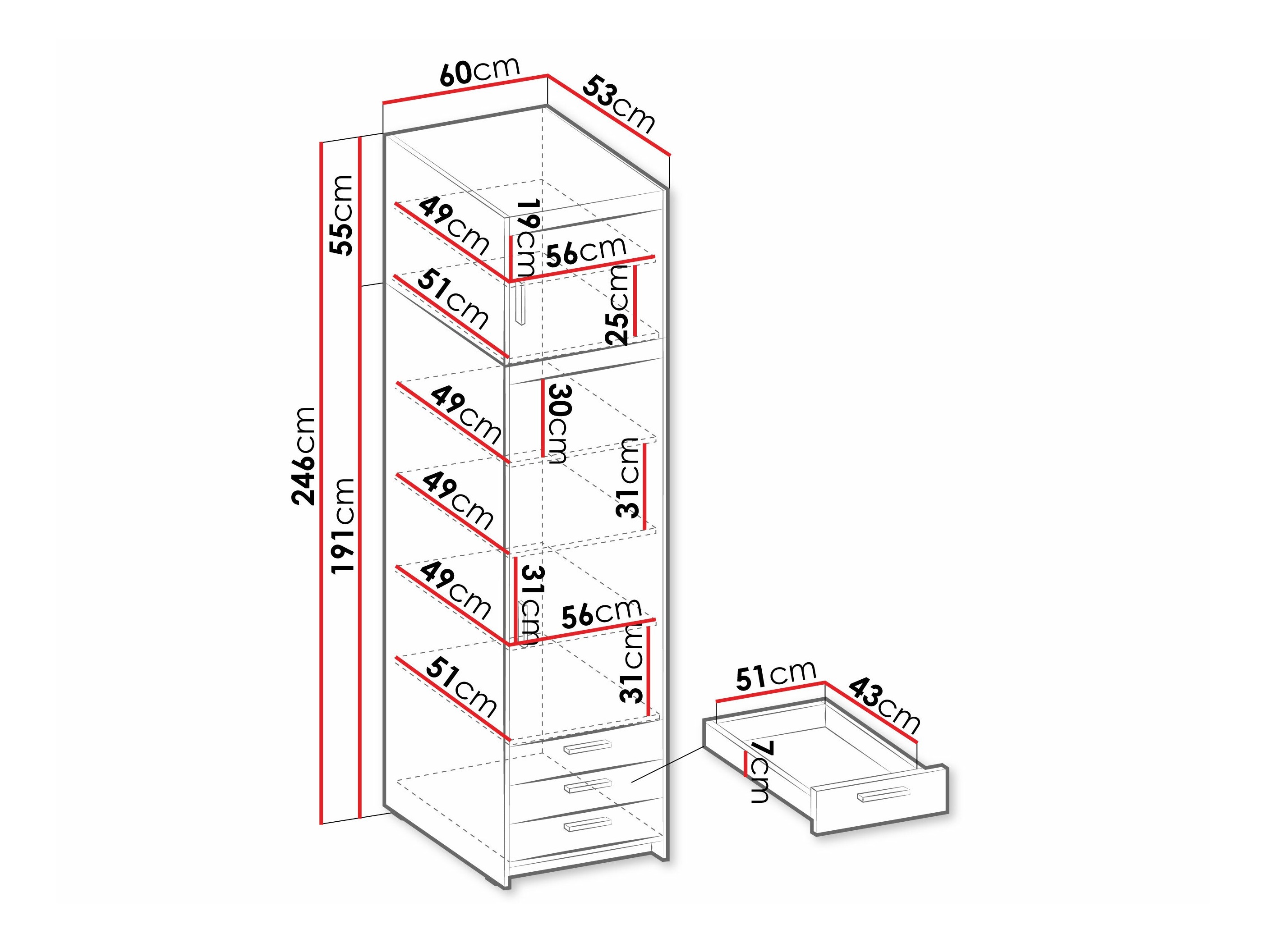 Boekenkast Novduni 111 (Sonoma eik)