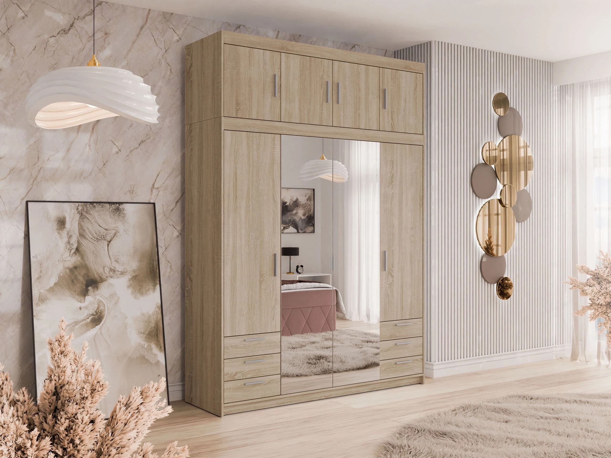 Kledingkast Novduni 120 (Sonoma eik)