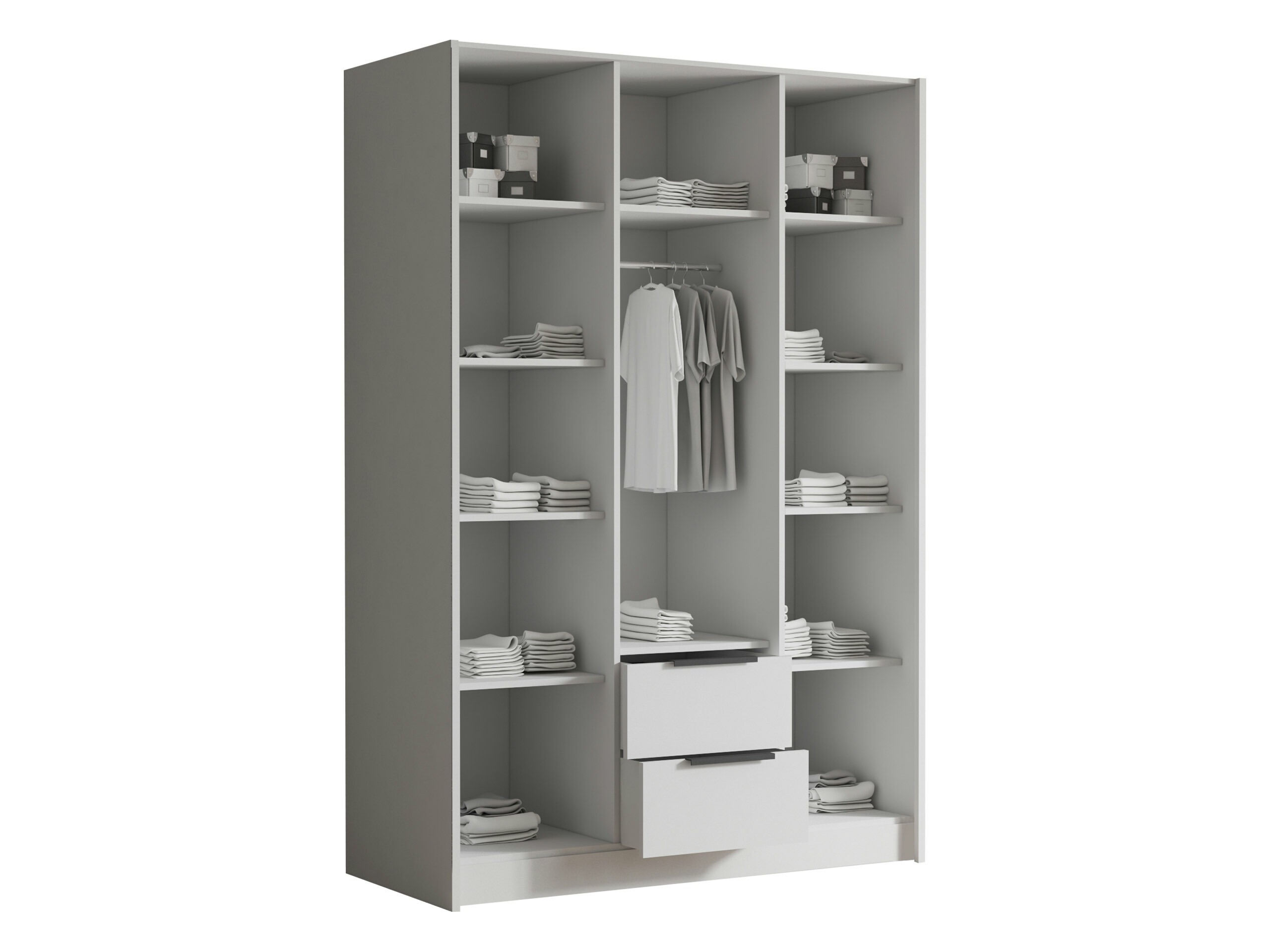 Kledingkast Closico Calvron I (Wit)