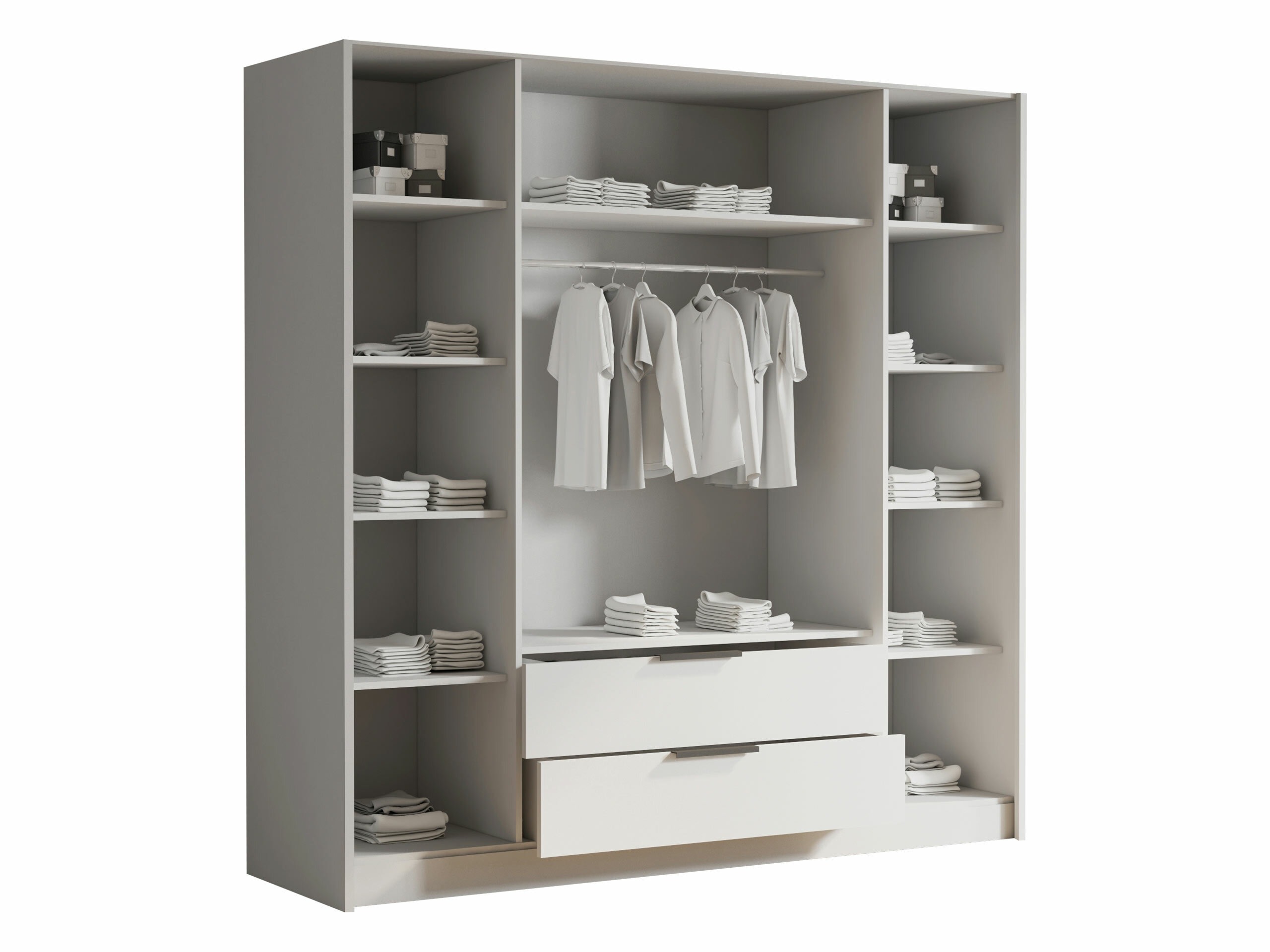 Kledingkast Closico Cadron II (Wit)