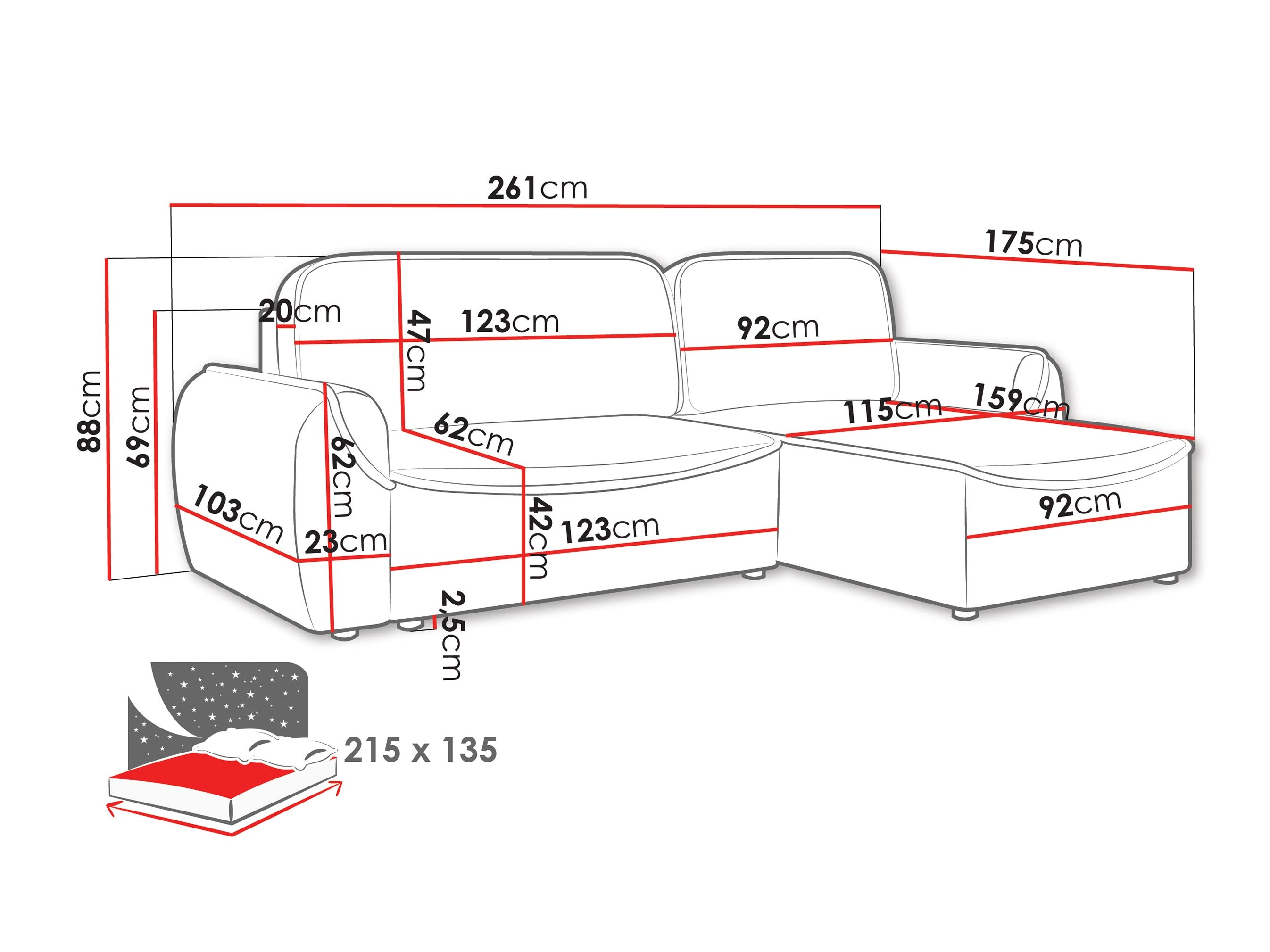 Hoekbank Luces (Cruz 79)