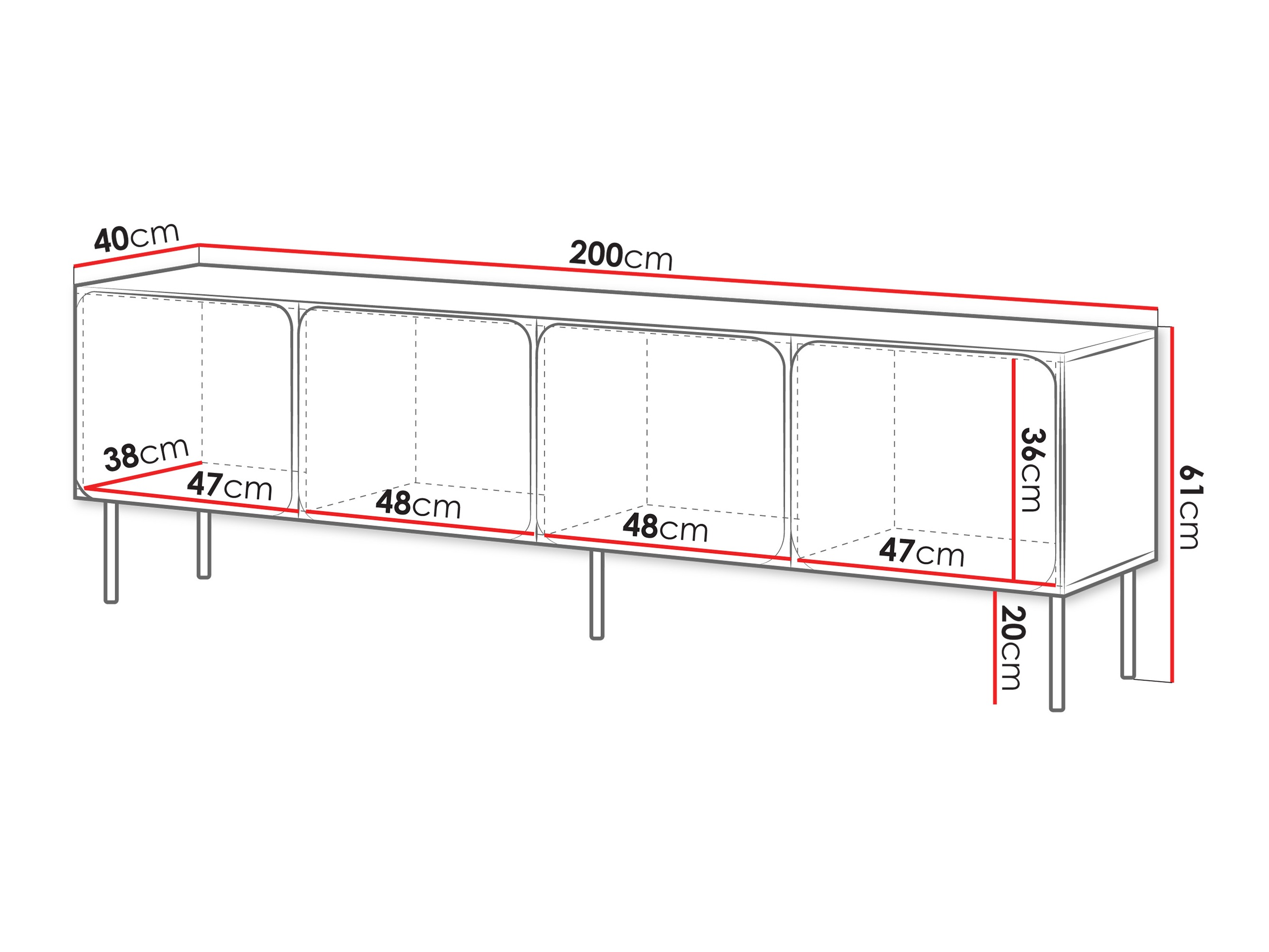 TV-meubel Fentore 101 (Kasjmier)