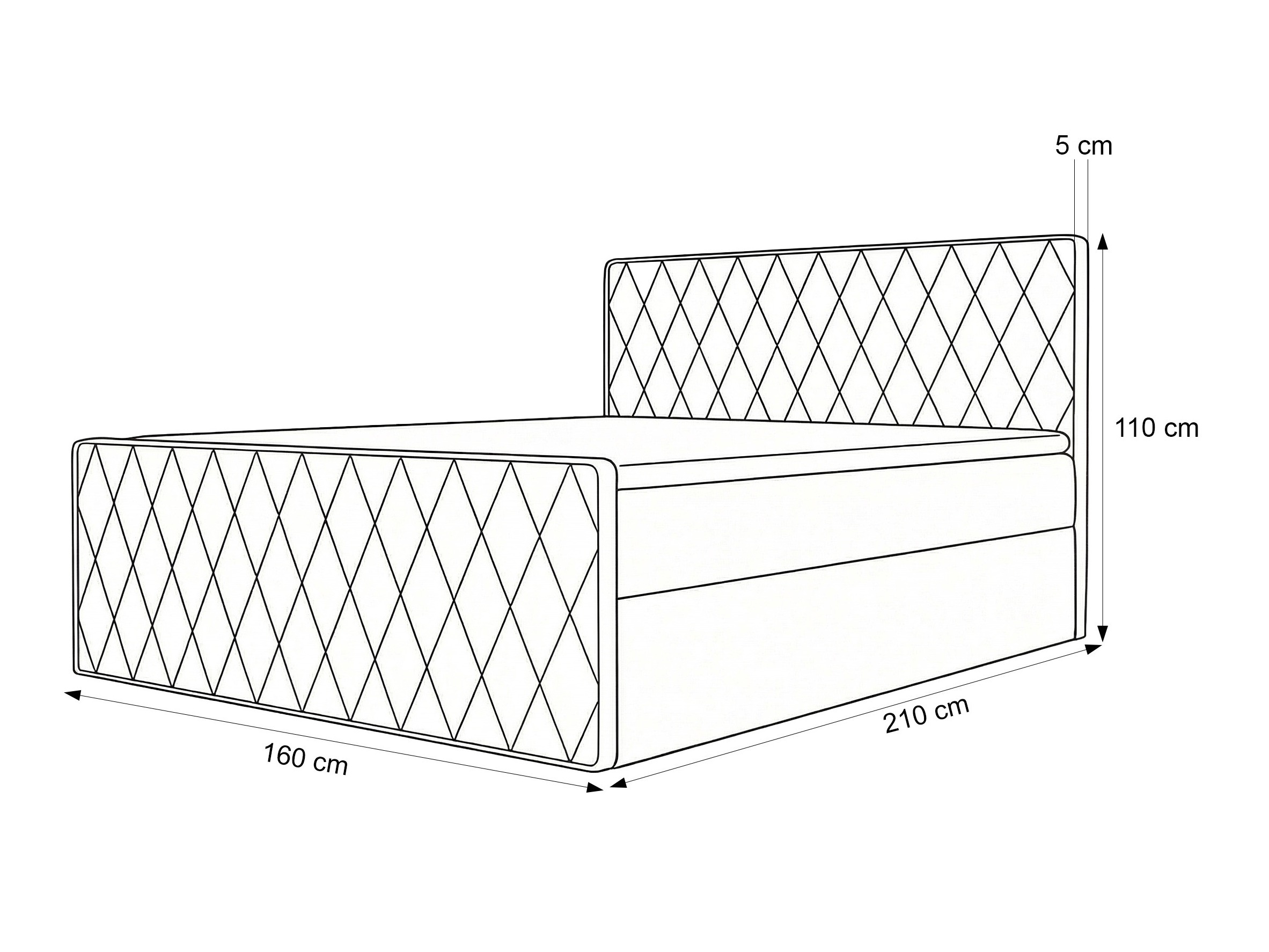 Boxspring Martinez 129 (Magic Velvet 2256)