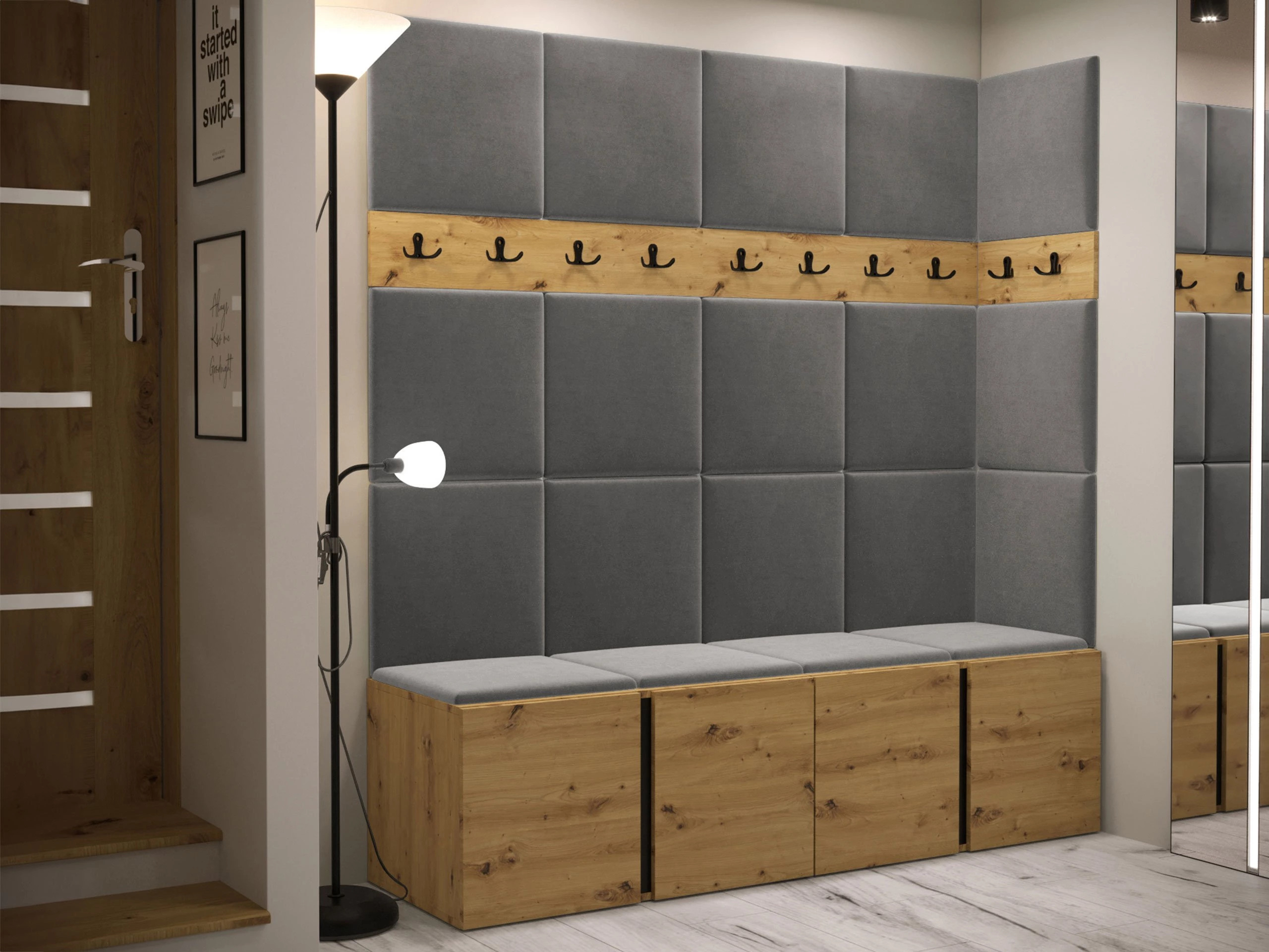 Gangmeubelset Pinis II (Artisan eiken)