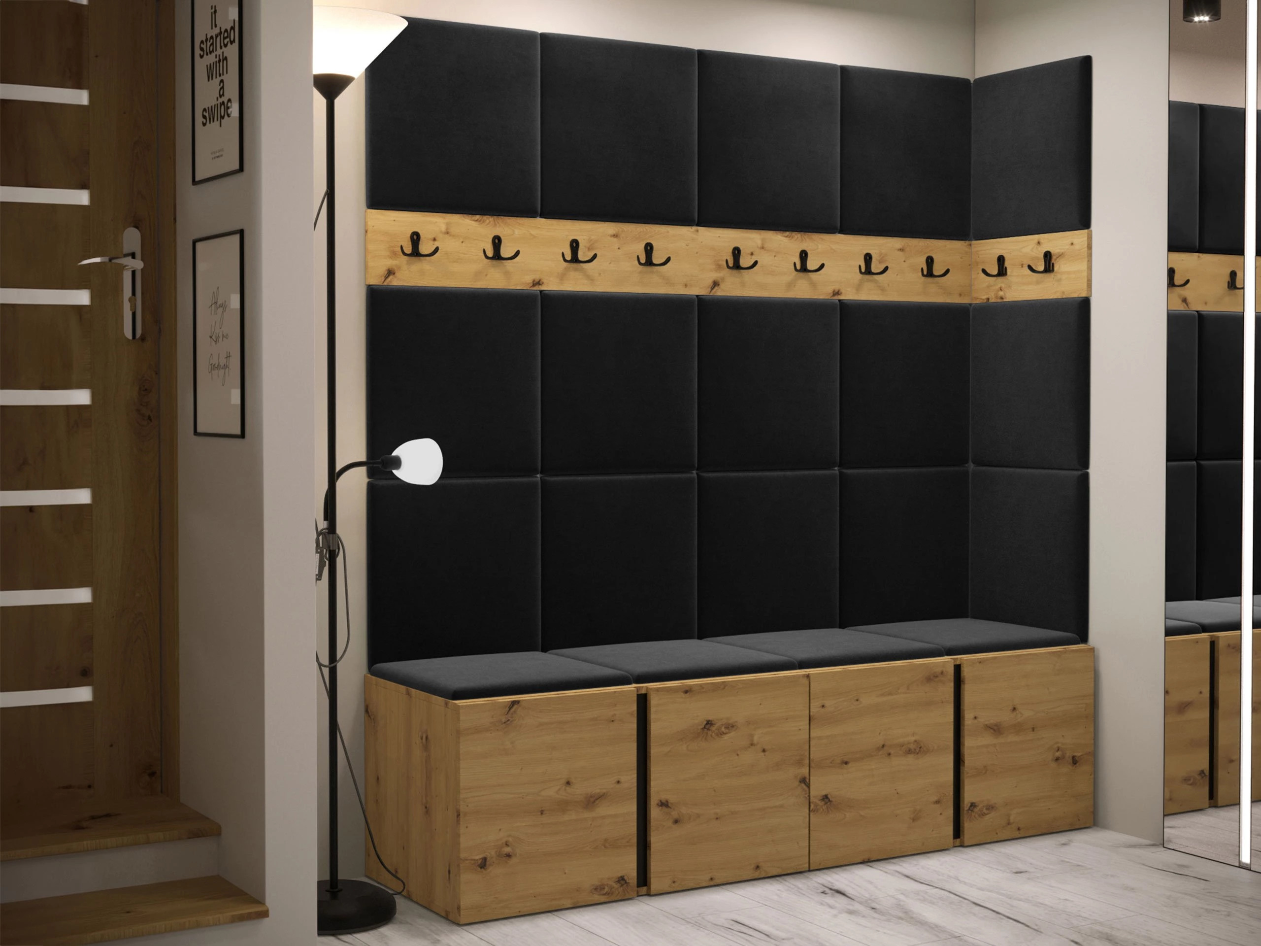 Gangmeubelset Pinis II (Artisan eiken)