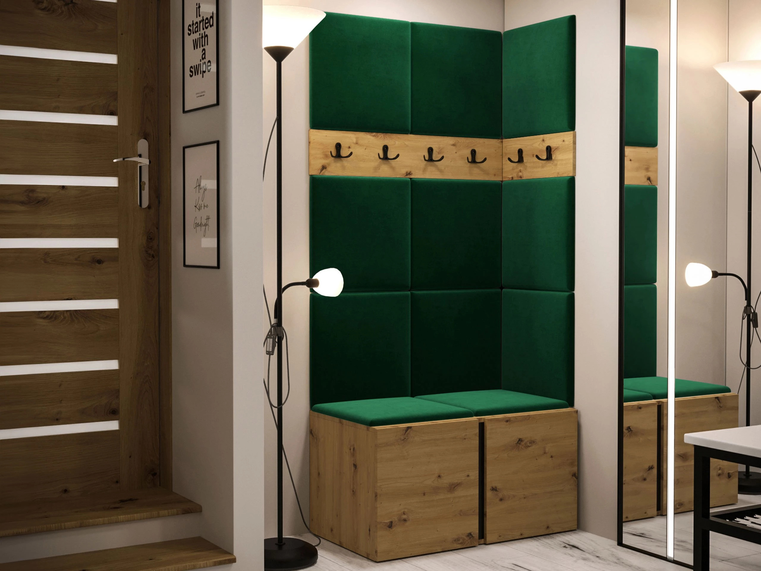 Gangmeubelset Pinis I (Artisan eiken)