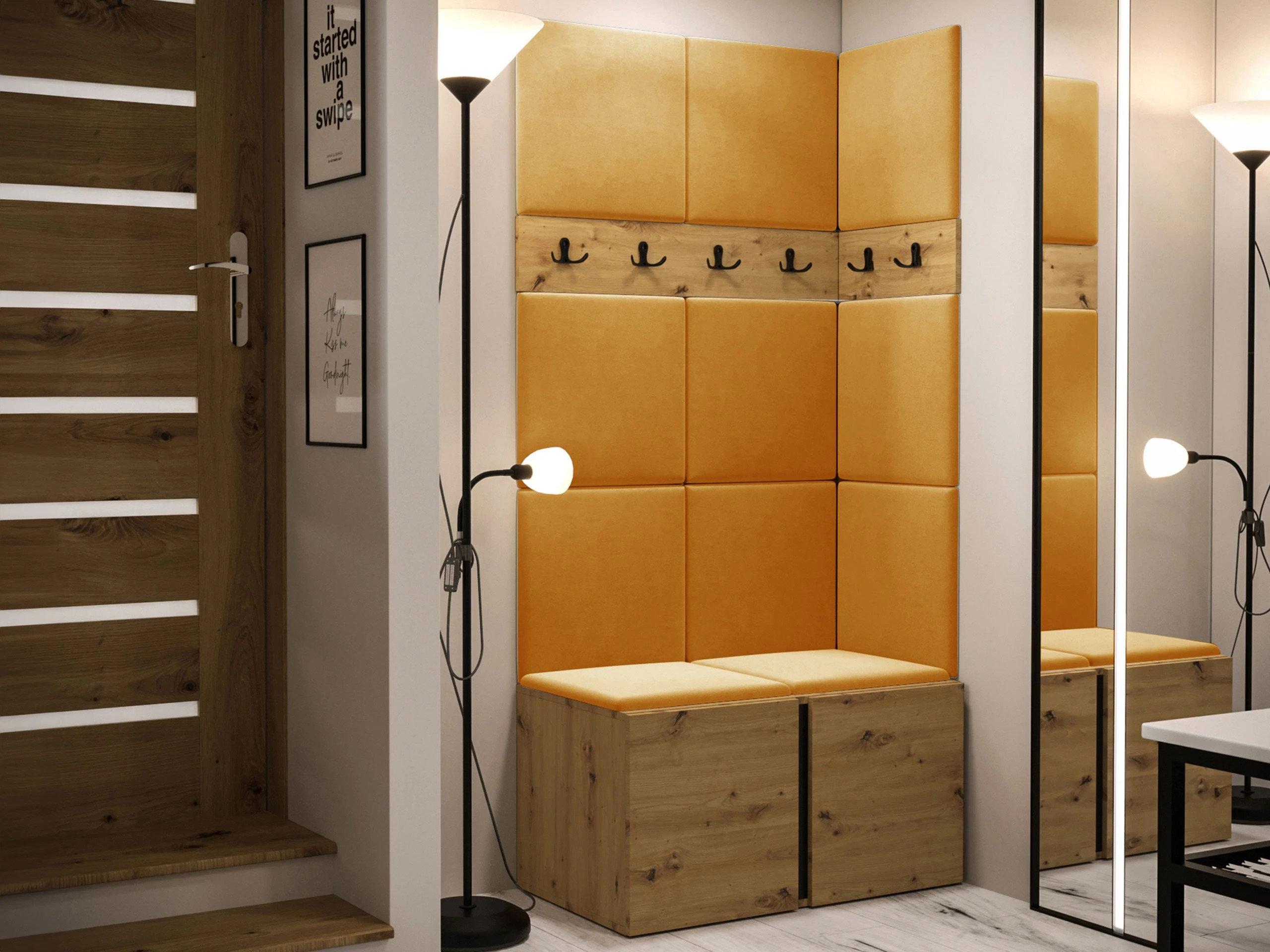 Gangmeubelset Pinis I (Artisan eiken)