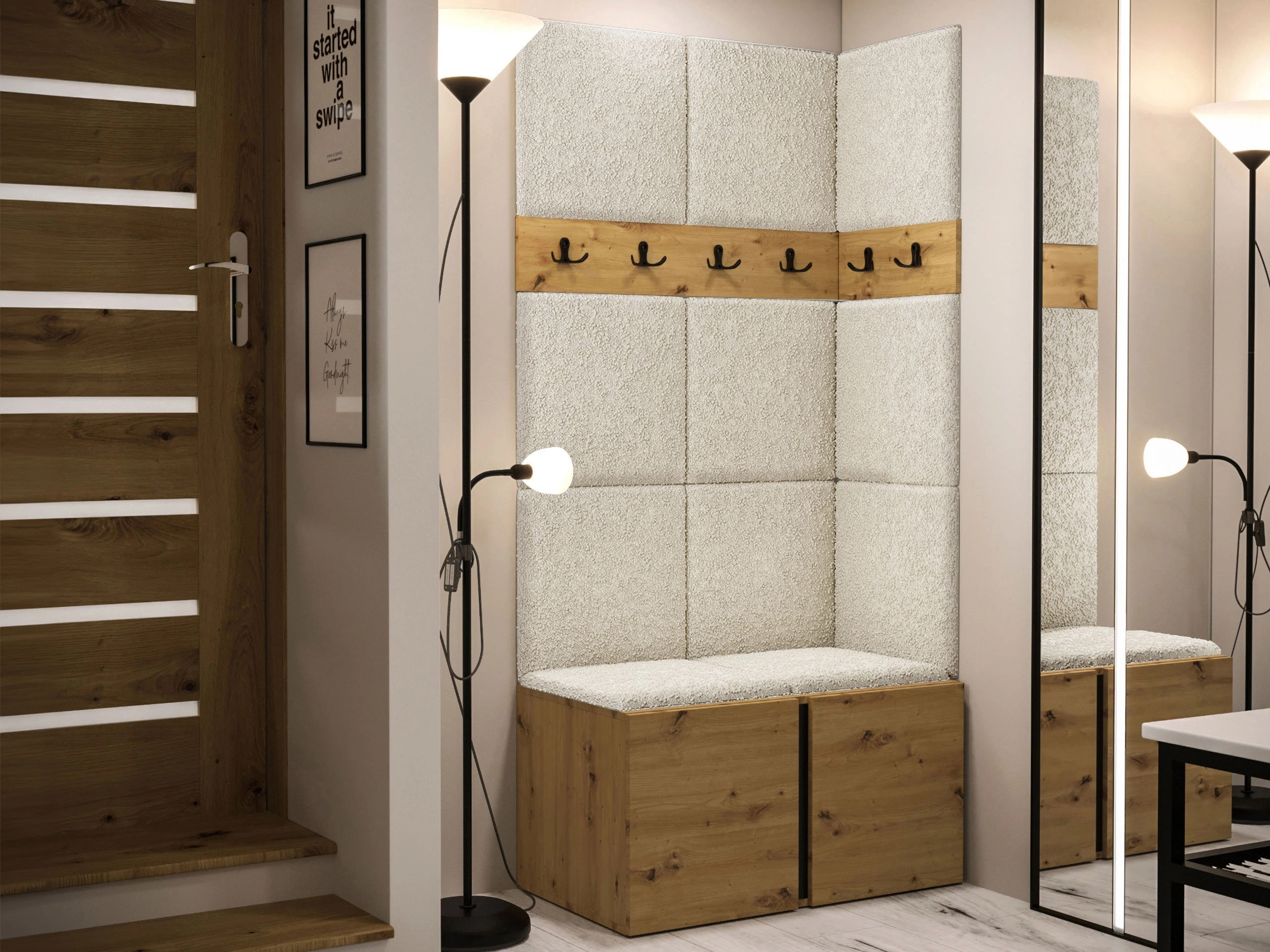 Gangmeubelset Pinis I (Artisan eiken)