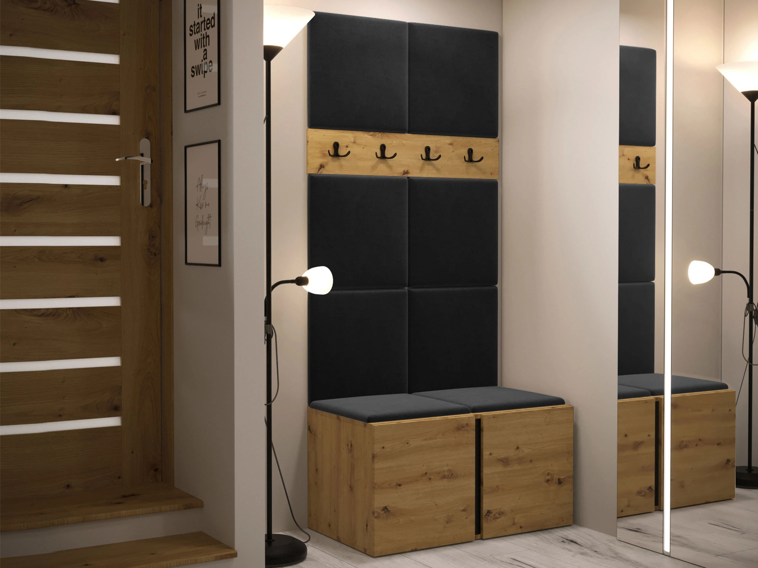 Gangmeubelset Pinis IV (Artisan eiken)