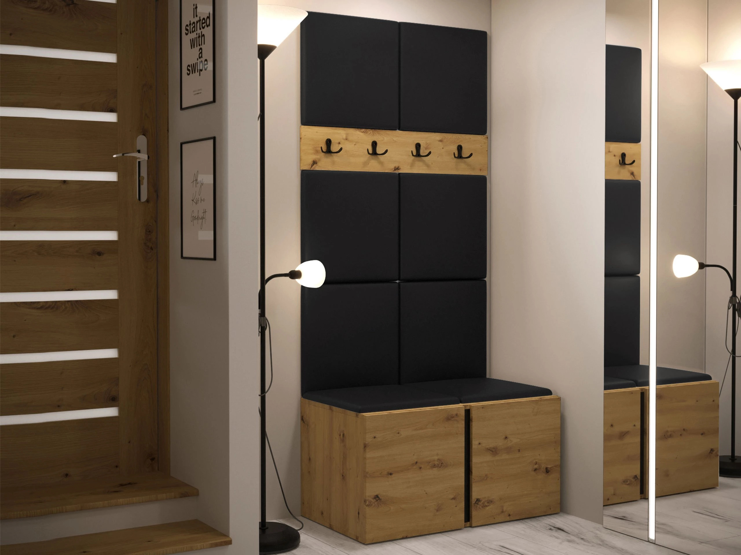 Gangmeubelset Pinis IV (Artisan eiken)