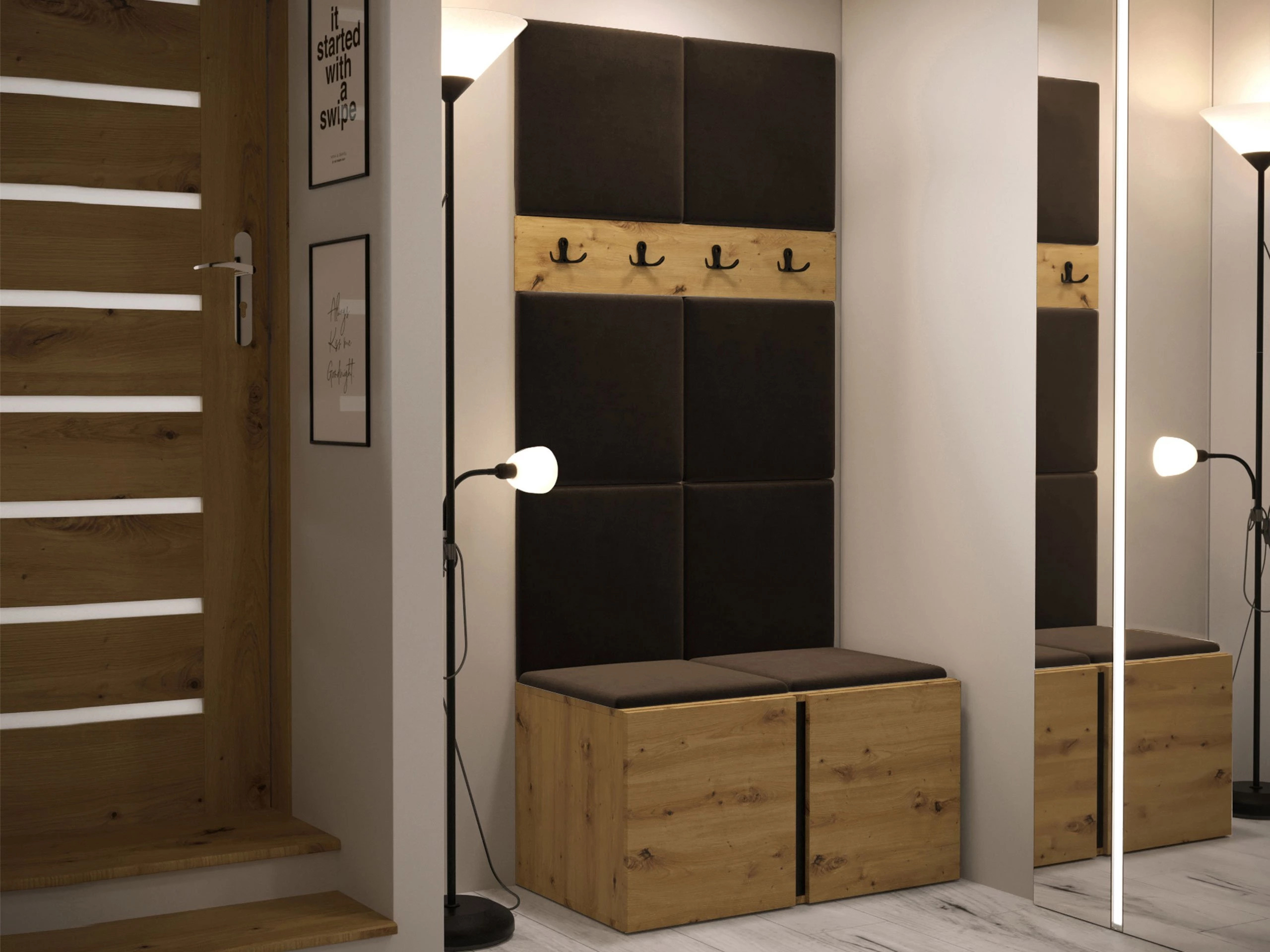 Gangmeubelset Pinis IV (Artisan eiken)