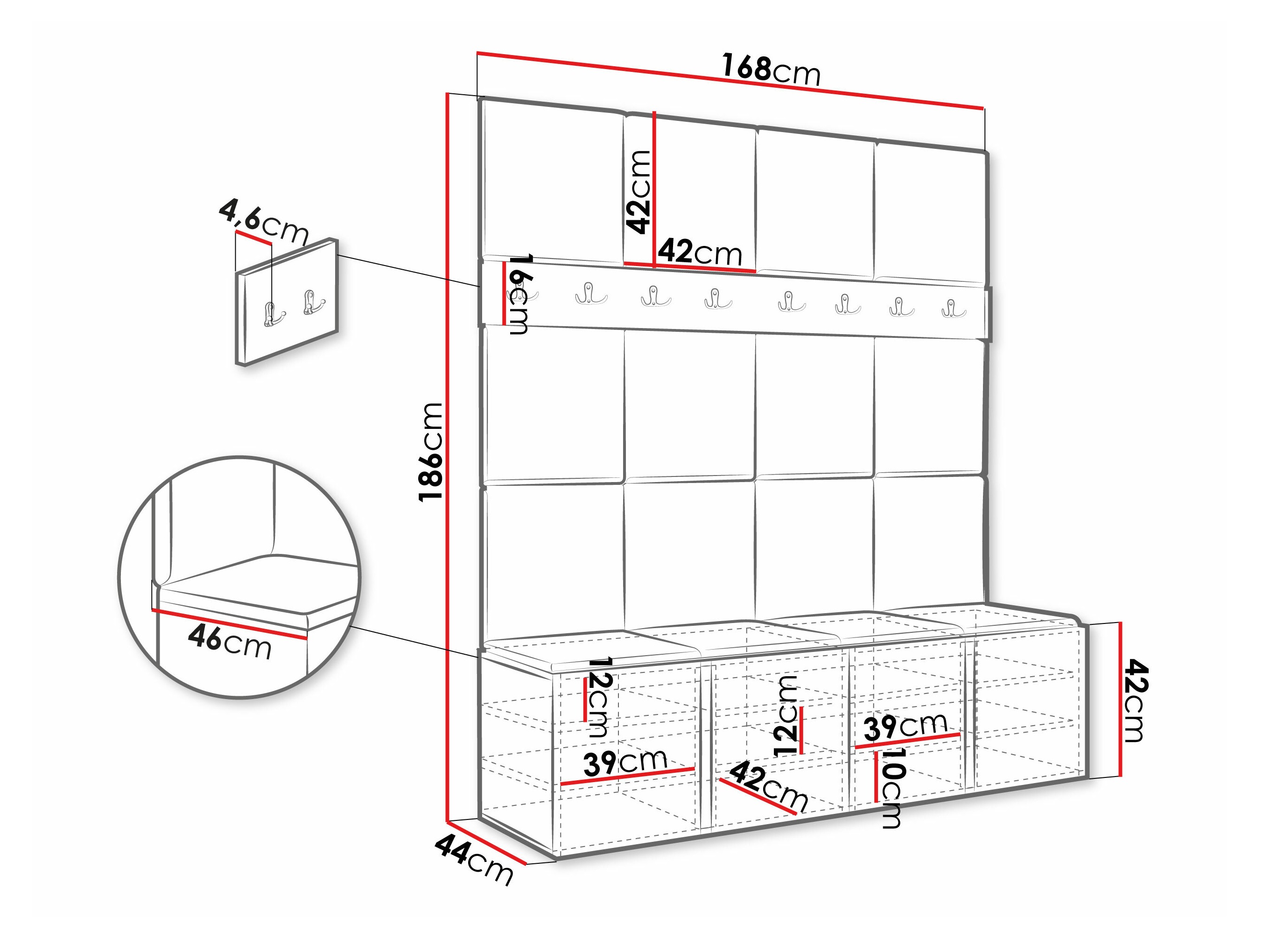 Gangmeubelset Pinis V (Manila 02)
