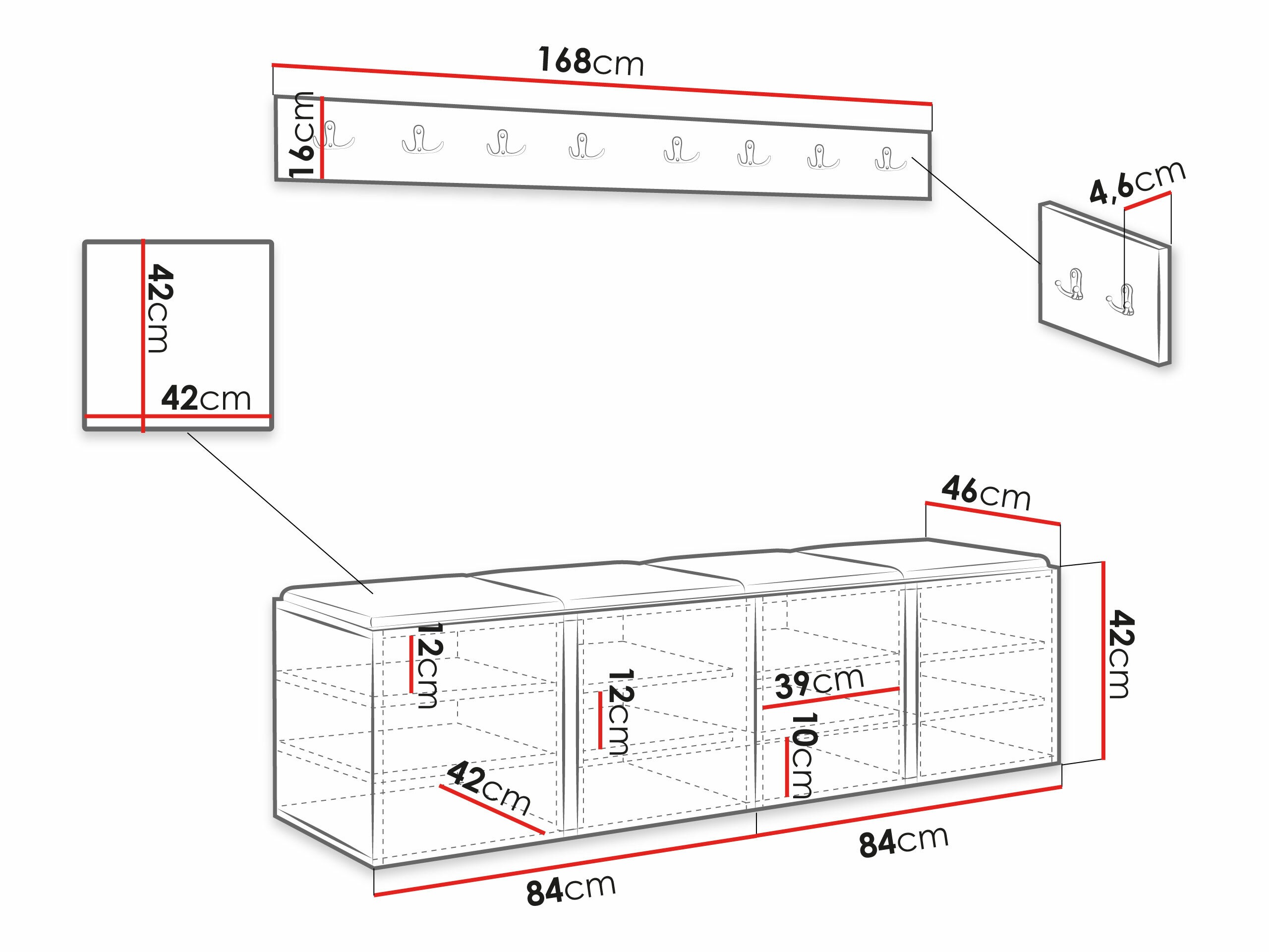 Gangmeubelset Pinis VII (Manila 02)