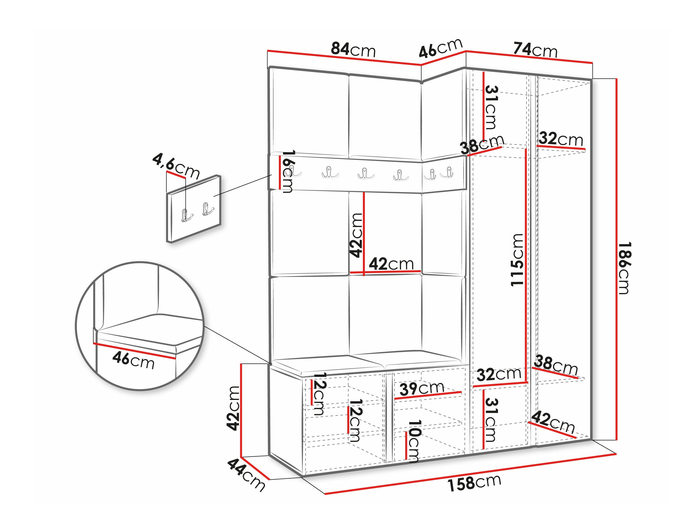 Gangmeubelset Pinis X (Manila 02)