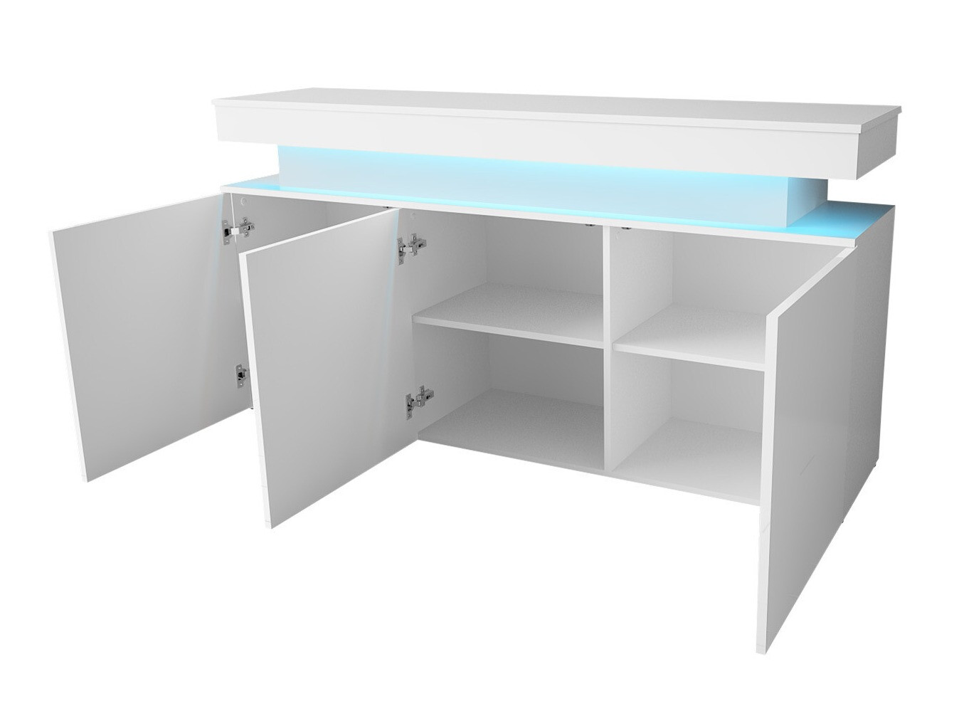 Woonkamerset Monfero I (Zwart + Glanzend zwart)