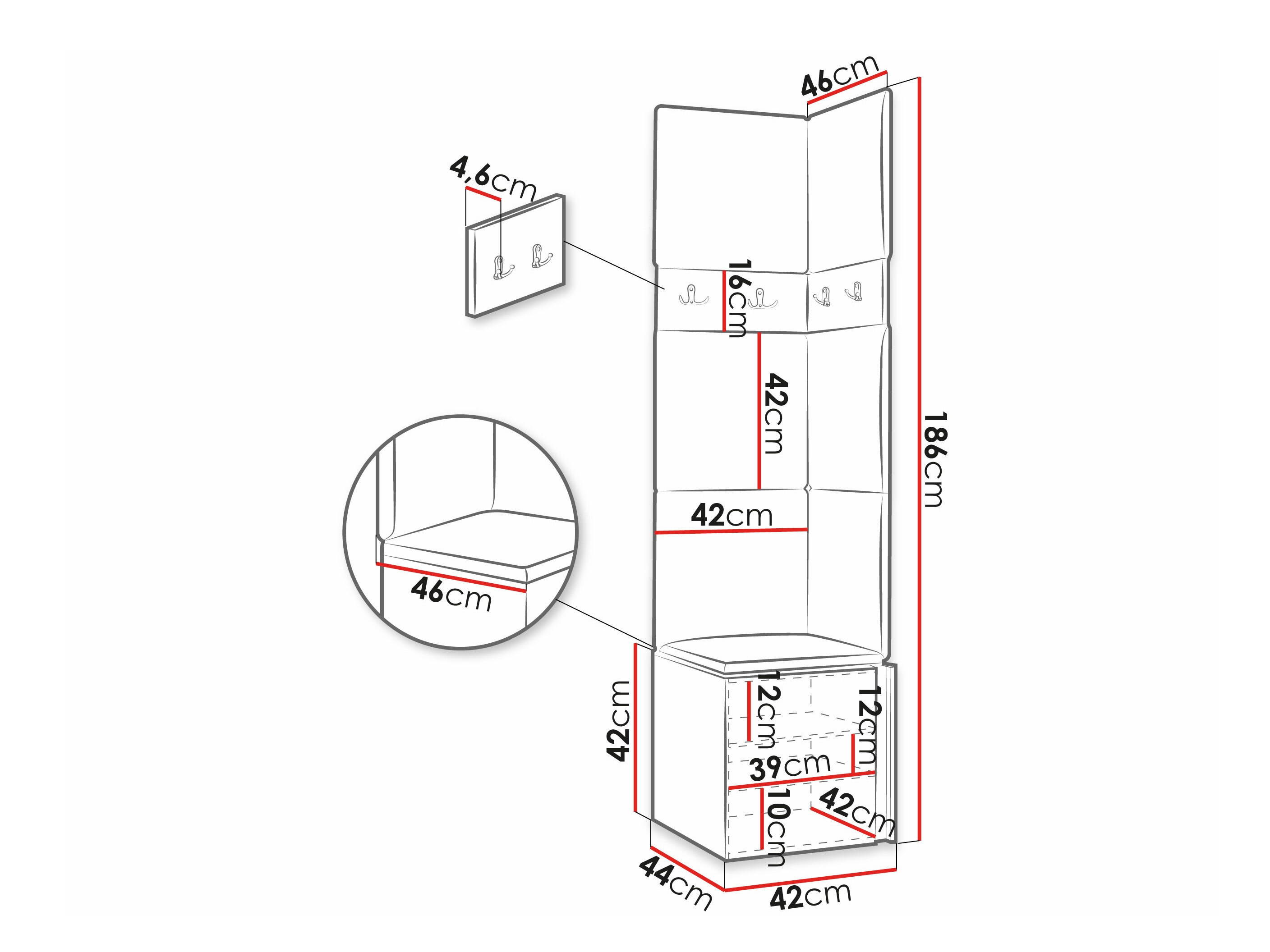 Gangmeubelset Pinis XXI (Wit)