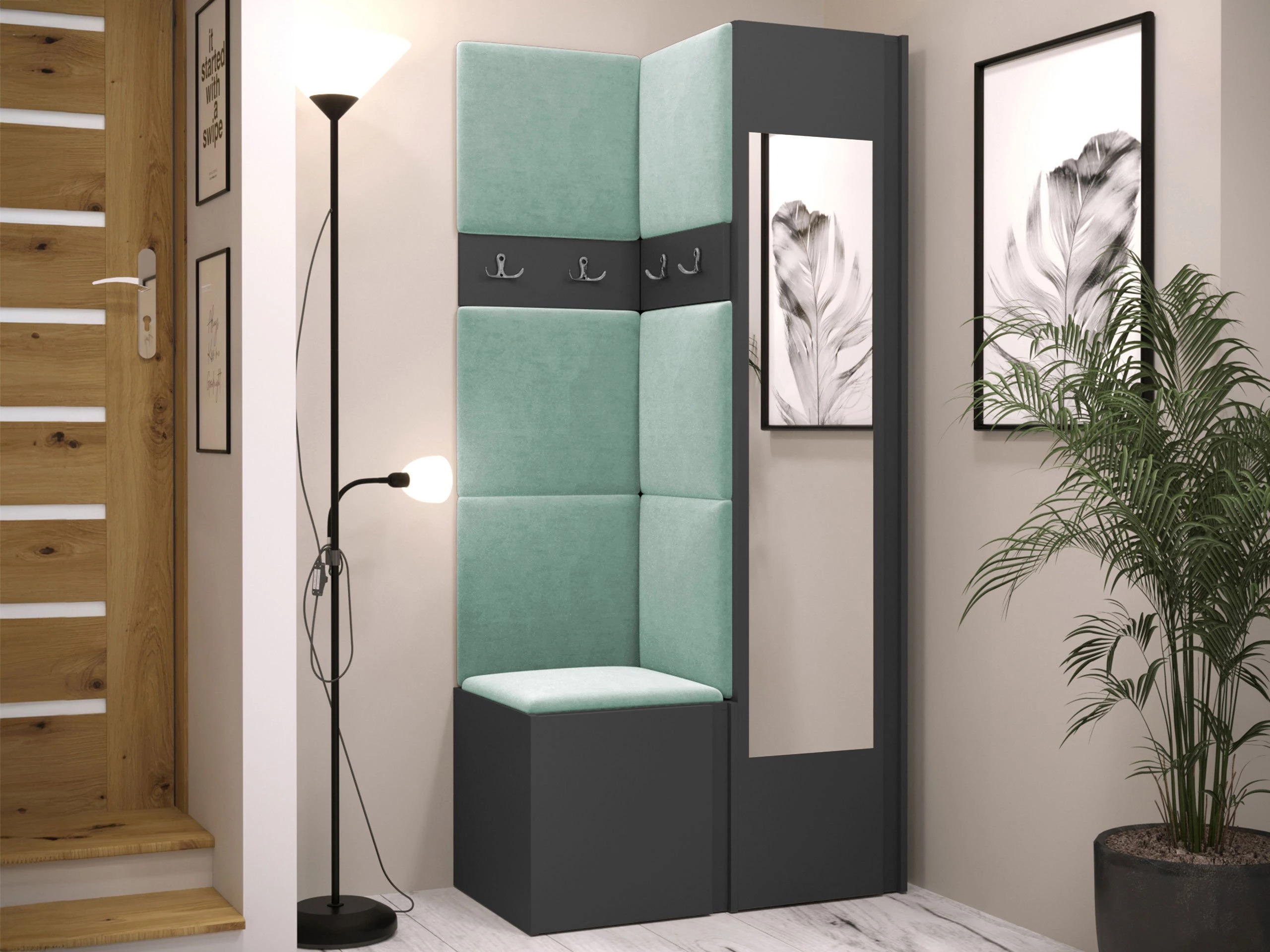 Gangmeubelset Pinis XXV (Grafiet)