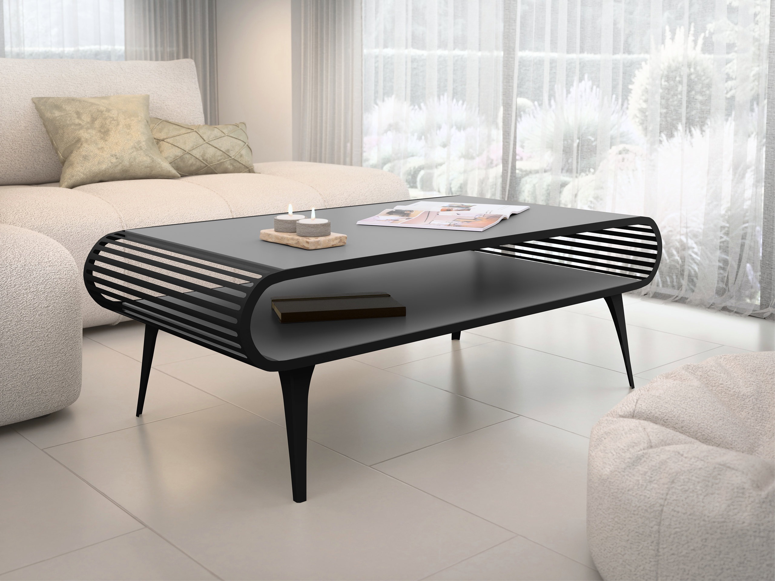 Salontafel Oswego 161 (Grafiet)