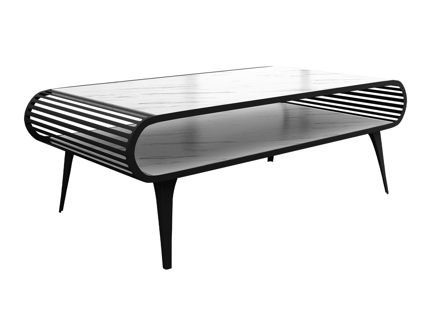Salontafel Oswego 161 (Wit marmer)