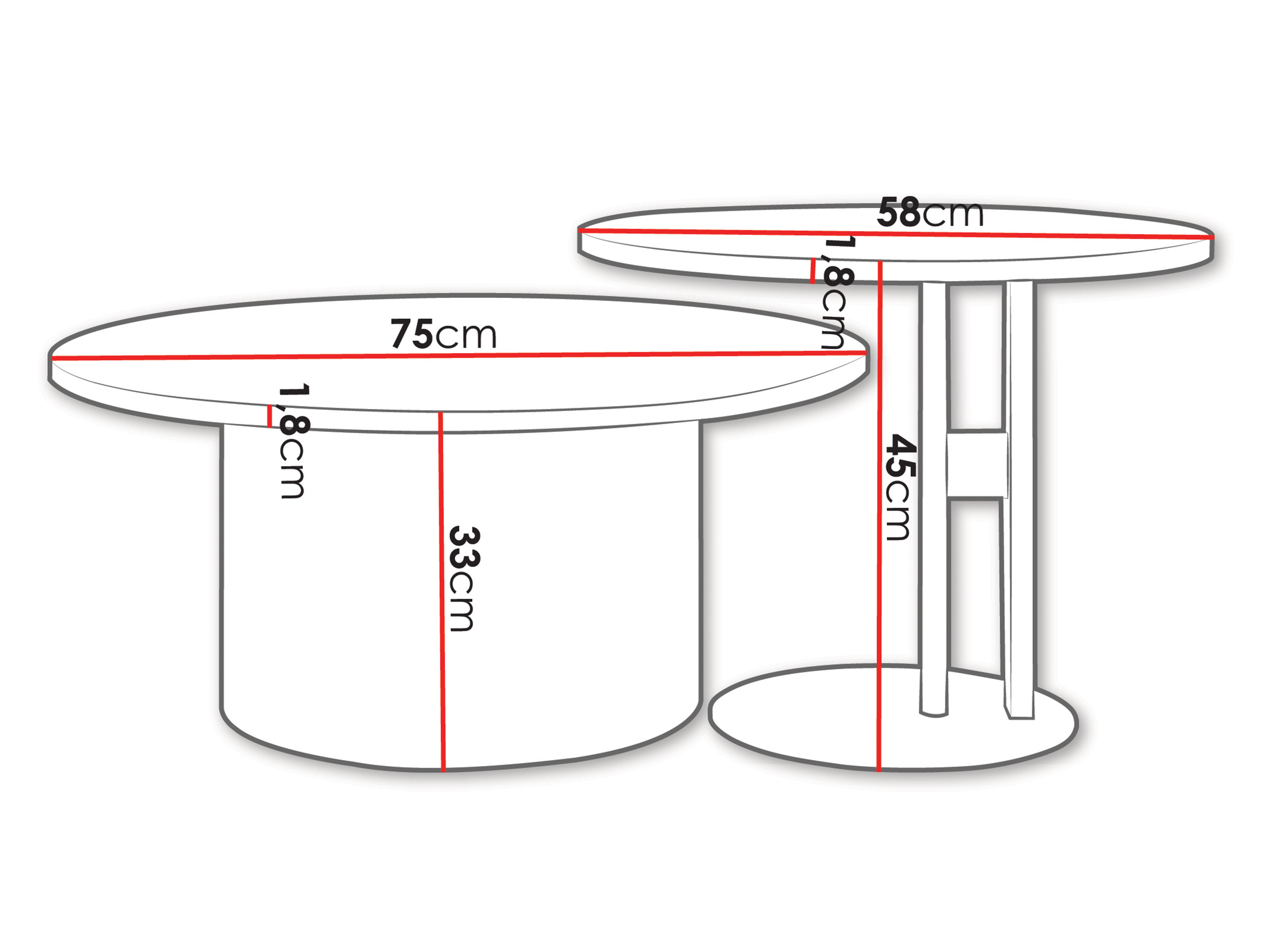 Salontafel set Oswego 160 (Eiken)