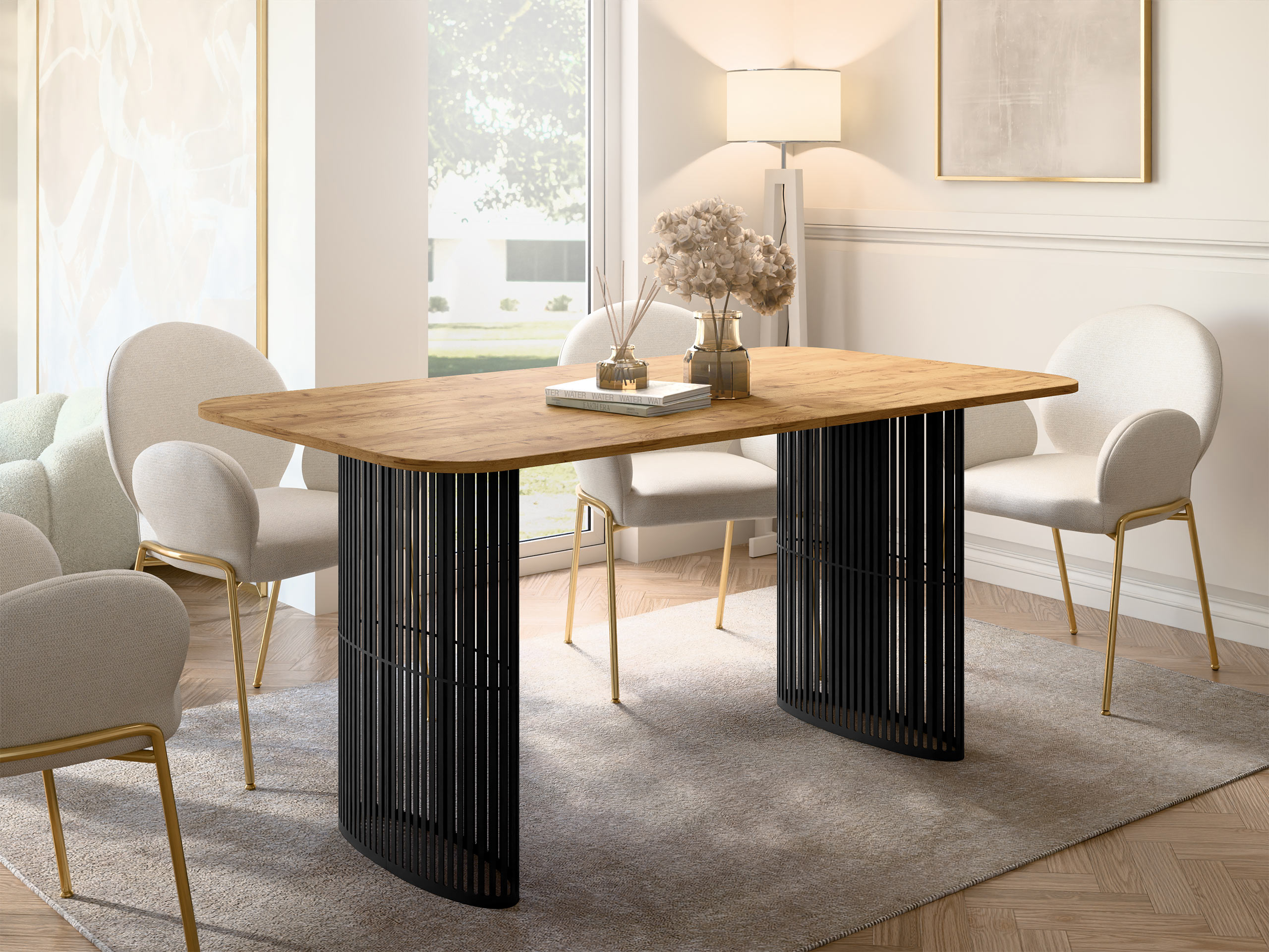 Tafel Oswego 163 (Ambachtelijke gouden eik)