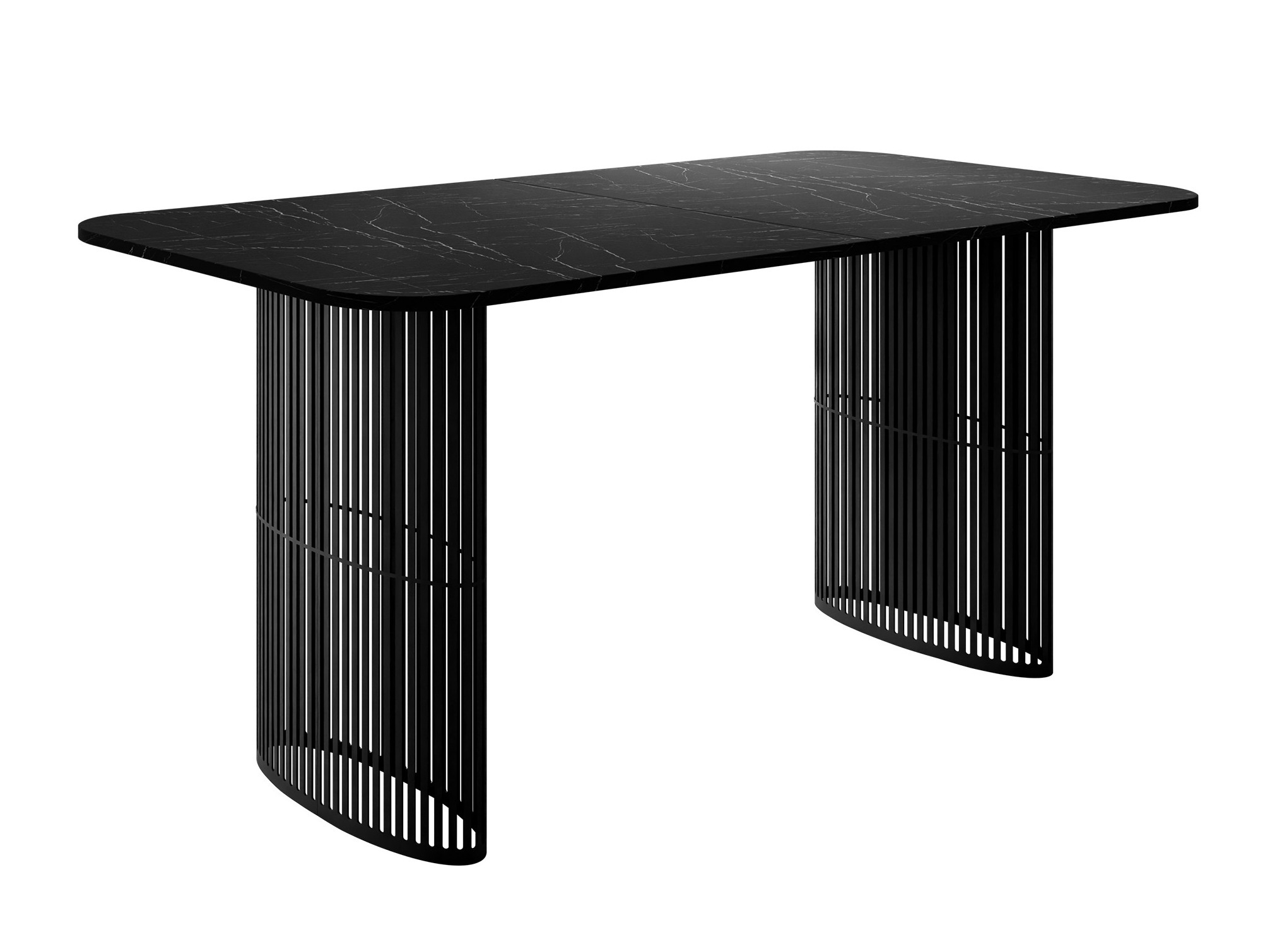 Tafel Oswego 163 (Zwart marmer)