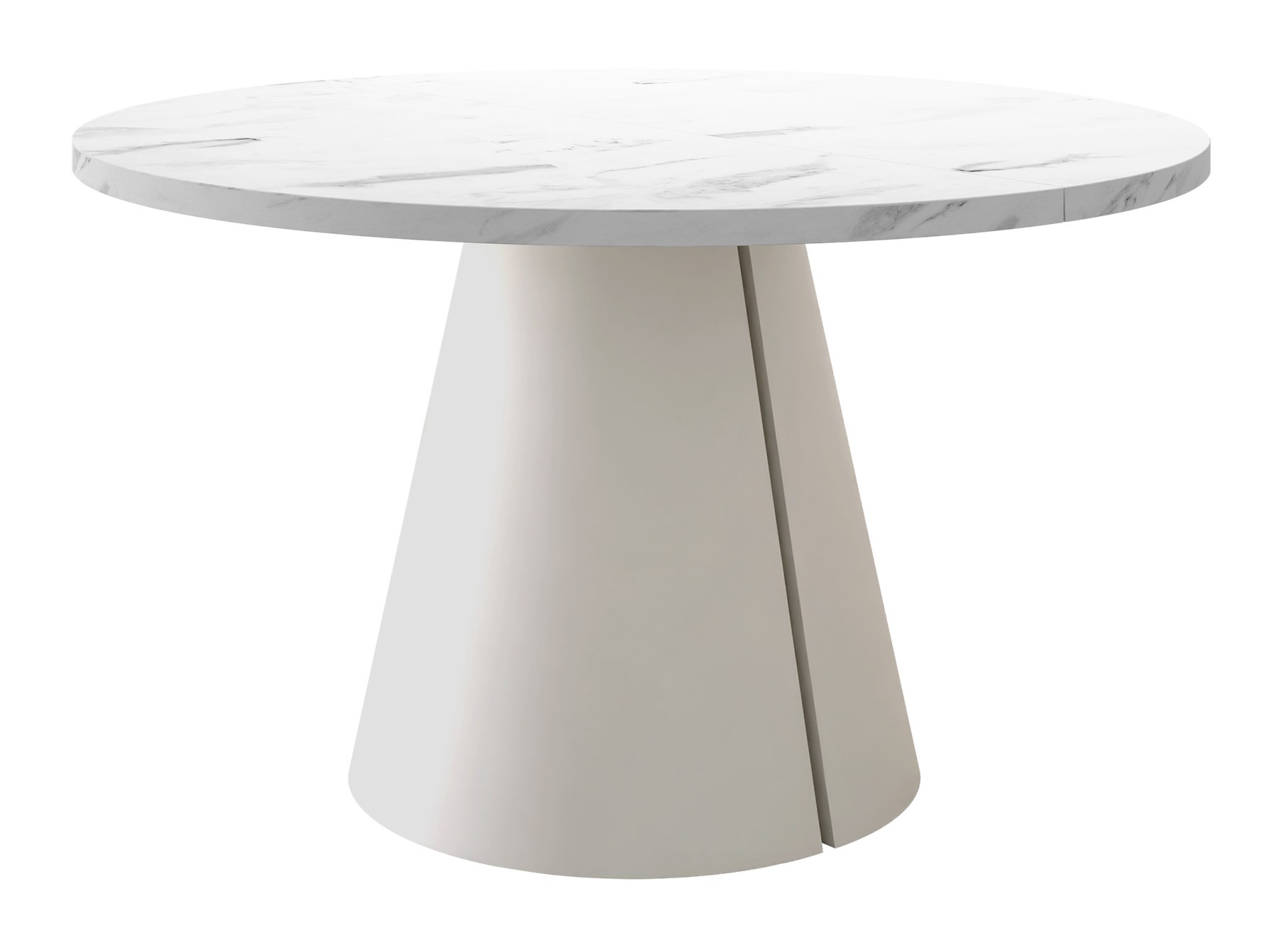 Tafel Oswego 166 (Wit marmer)