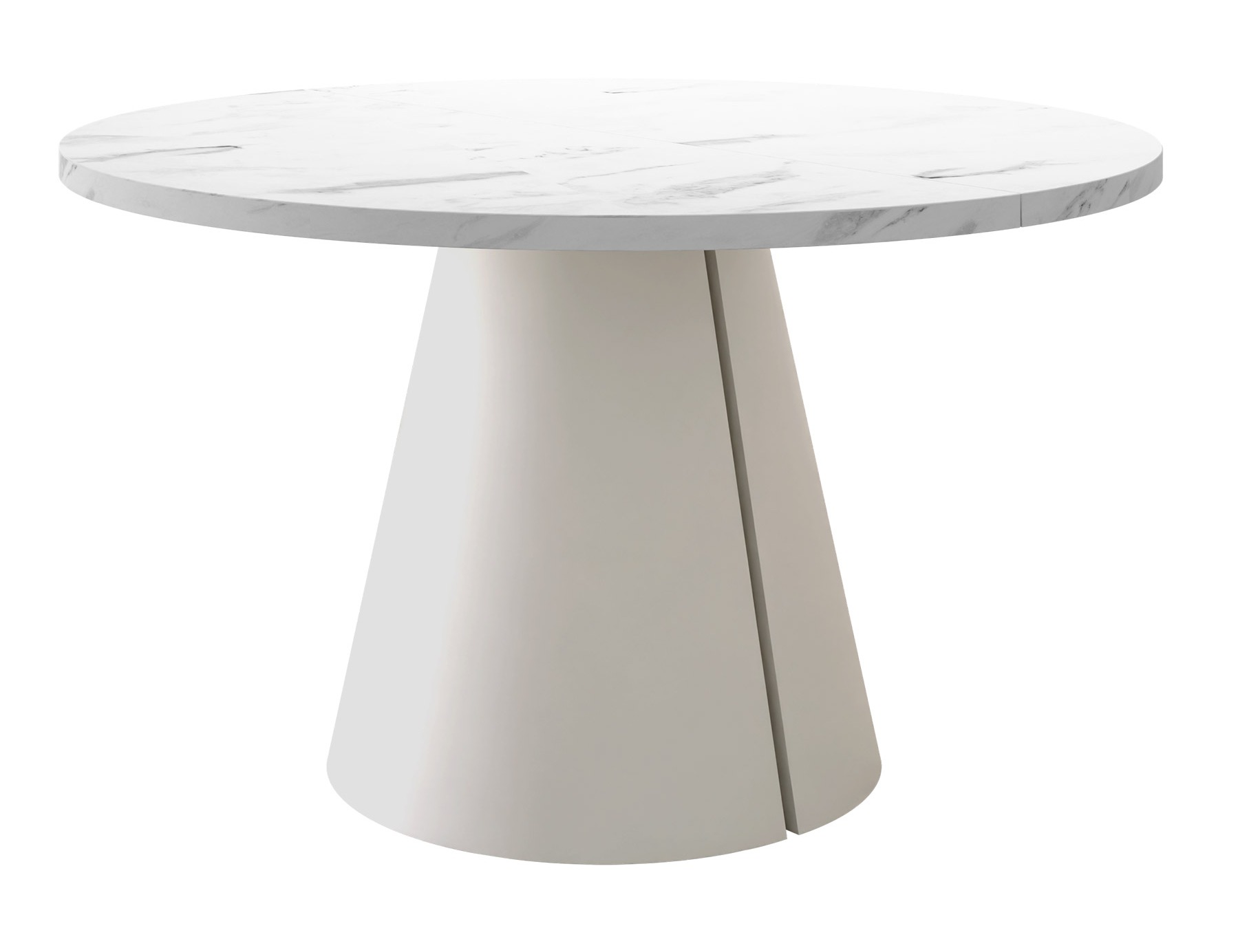 Tafel Oswego 168 (Wit marmer)
