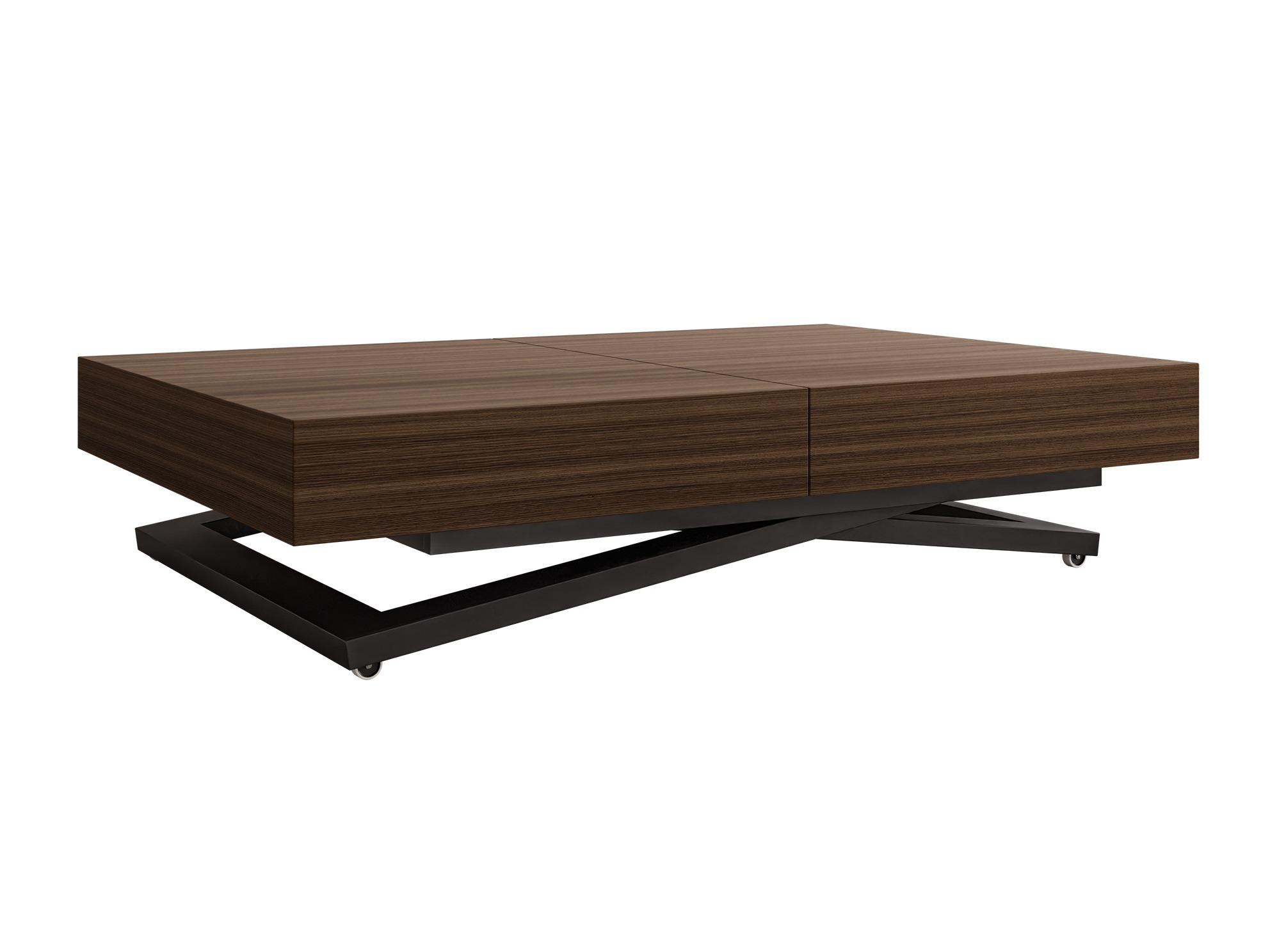 Transformeerbare salontafel Oswego 171 (Notenhout)