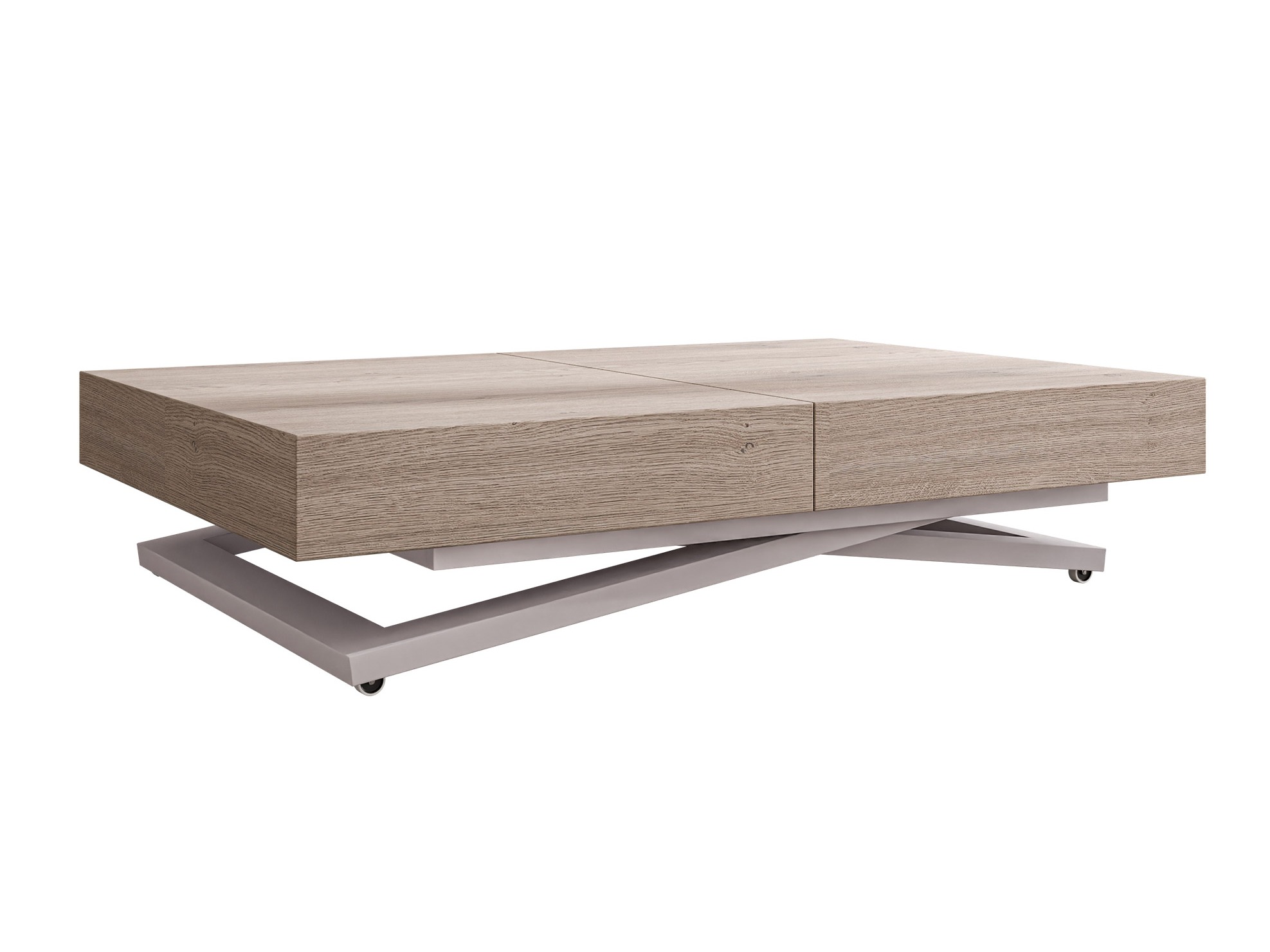 Transformeerbare salontafel Oswego 172 (Eiken)