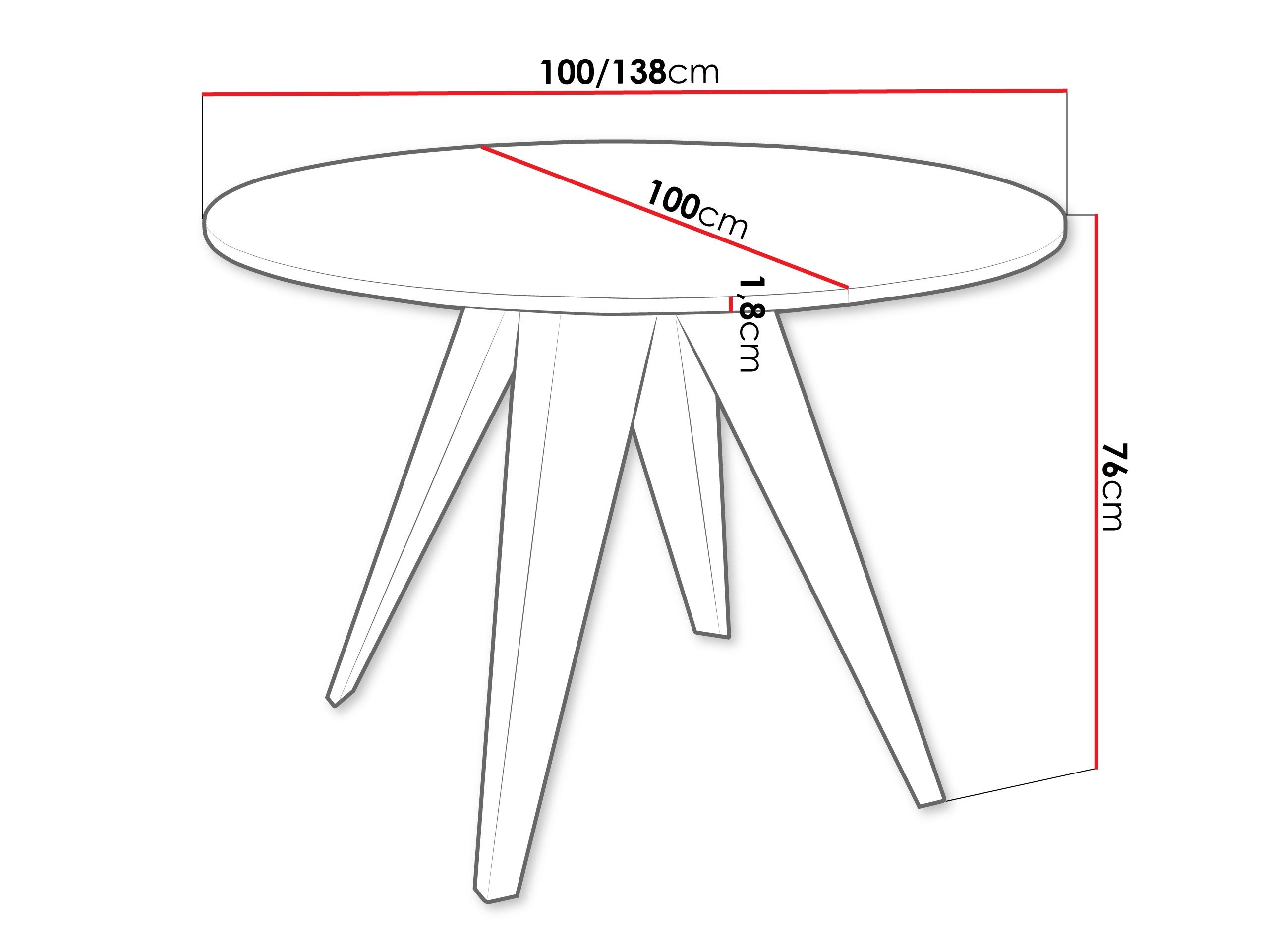 Tafel Oswego 175 (Zwart marmer)