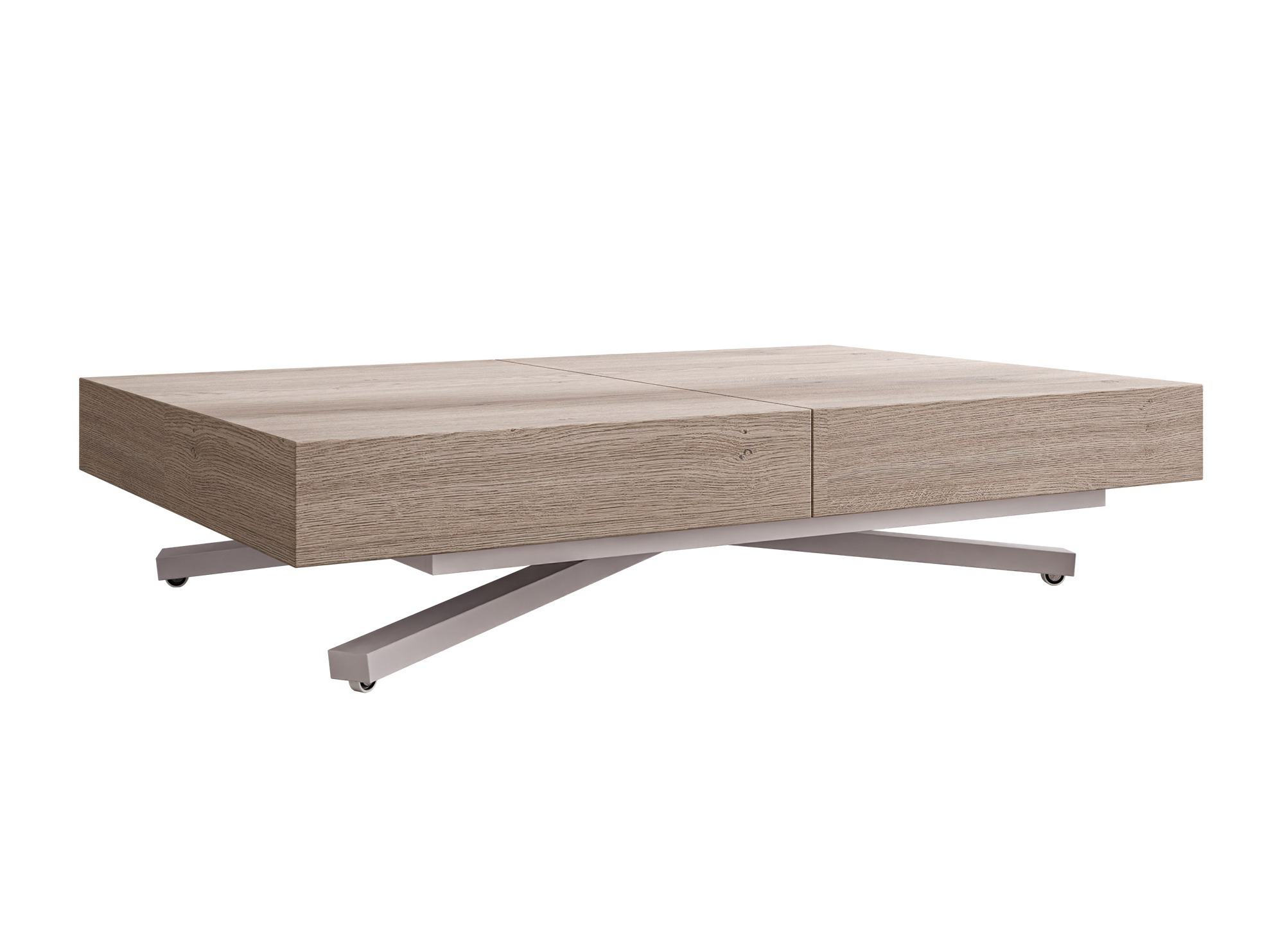 Transformeerbare salontafel Oswego 177 (Eiken)