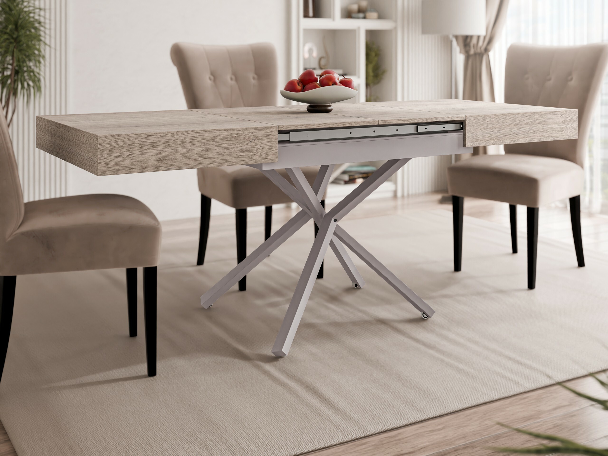 Transformeerbare salontafel Oswego 177 (Eiken)