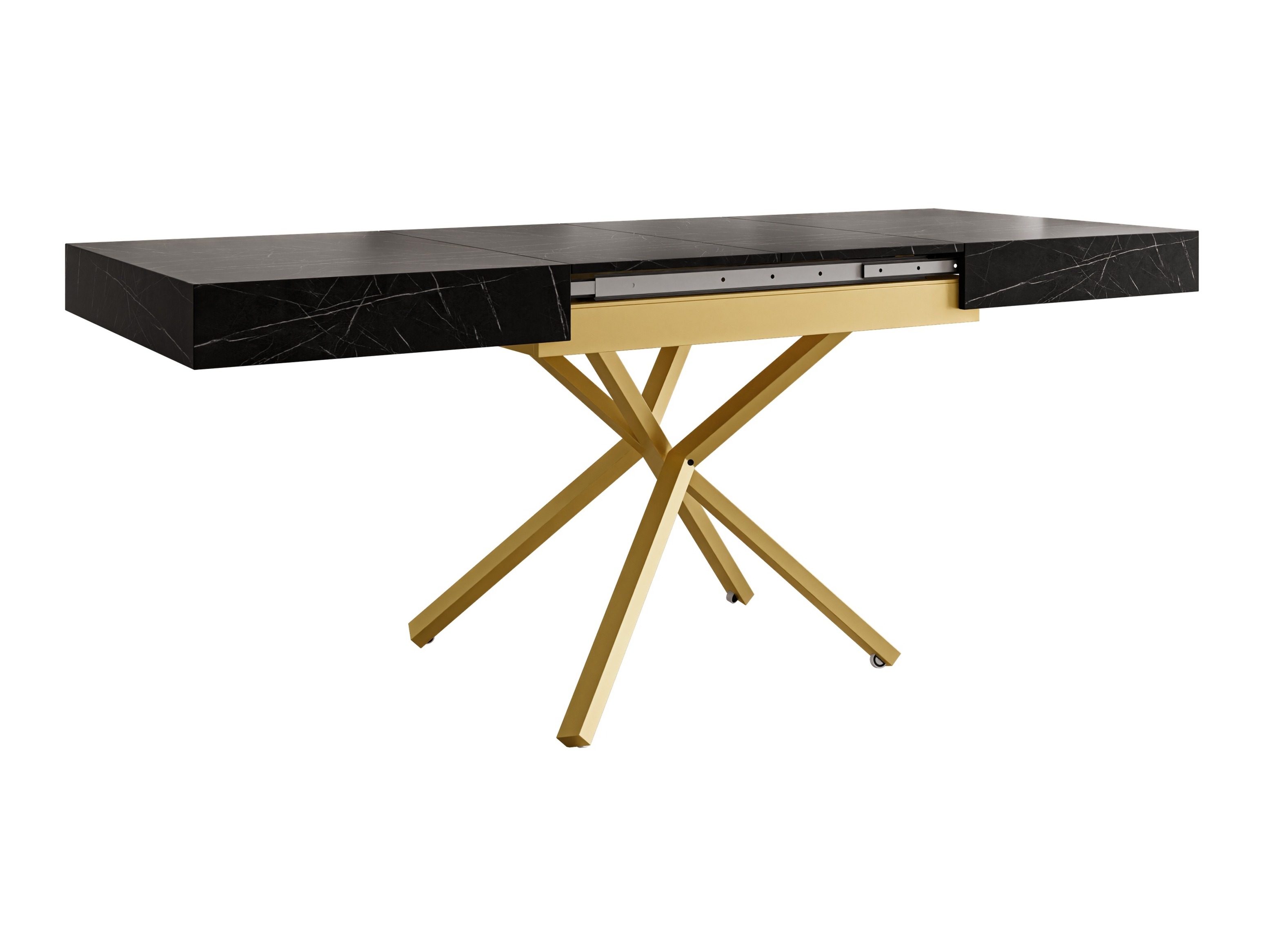 Transformeerbare salontafel Oswego 178 (Zwart marmer)