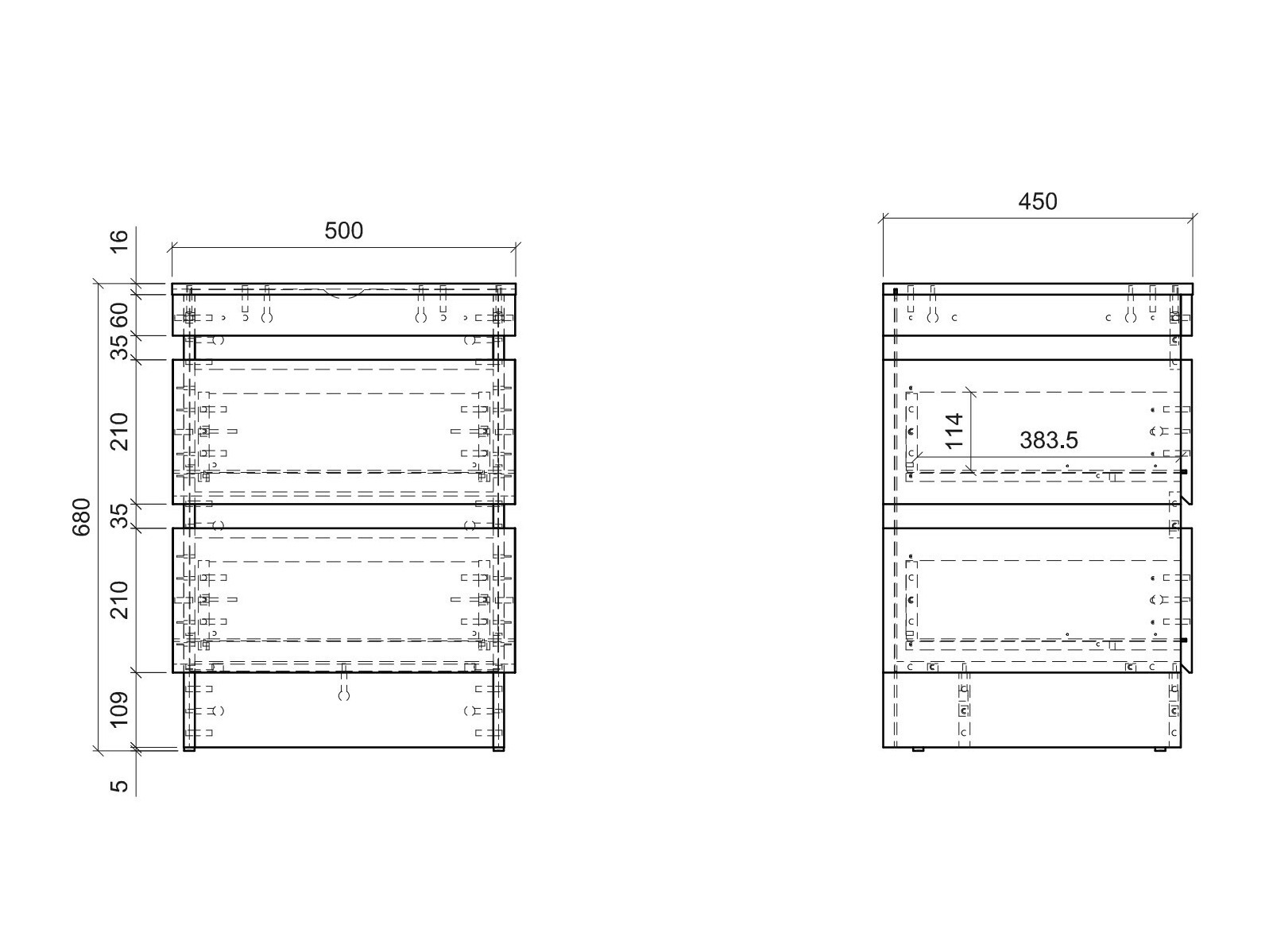 Nachtkastje Numeri 110