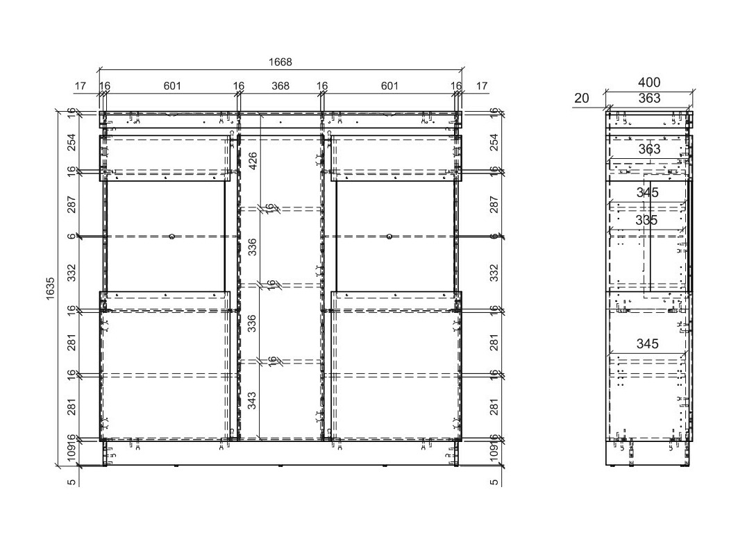Boekenkast Numeri 112