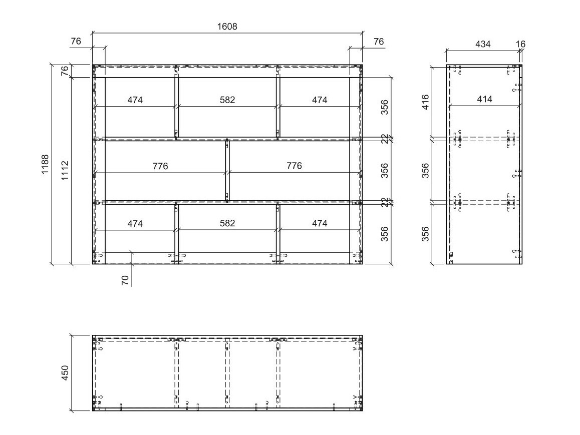 Boekenkast Numeri 120