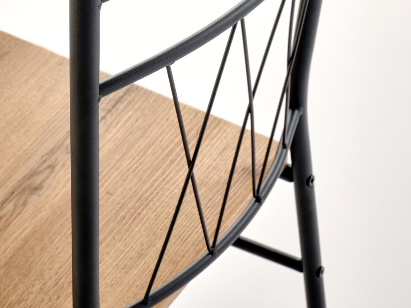 Eetkamerset Houston 1251 (Eiken + Zwart)