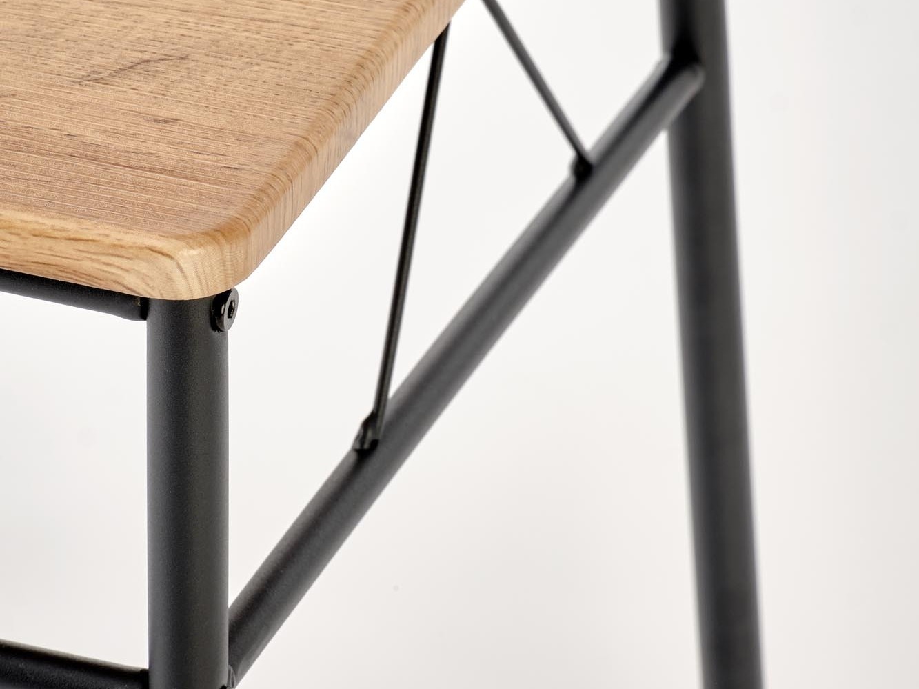 Eetkamerset Houston 1251 (Eiken + Zwart)