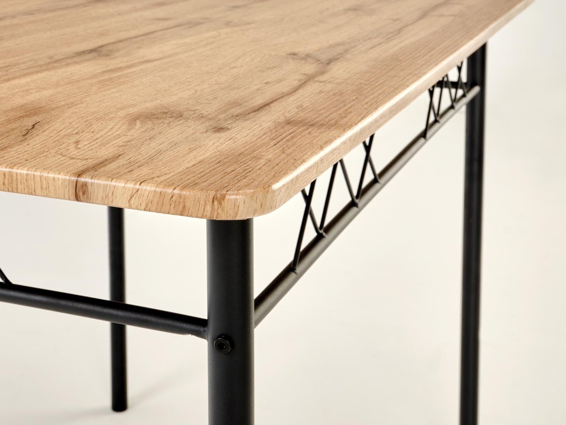 Eetkamerset Houston 1251 (Eiken + Zwart)