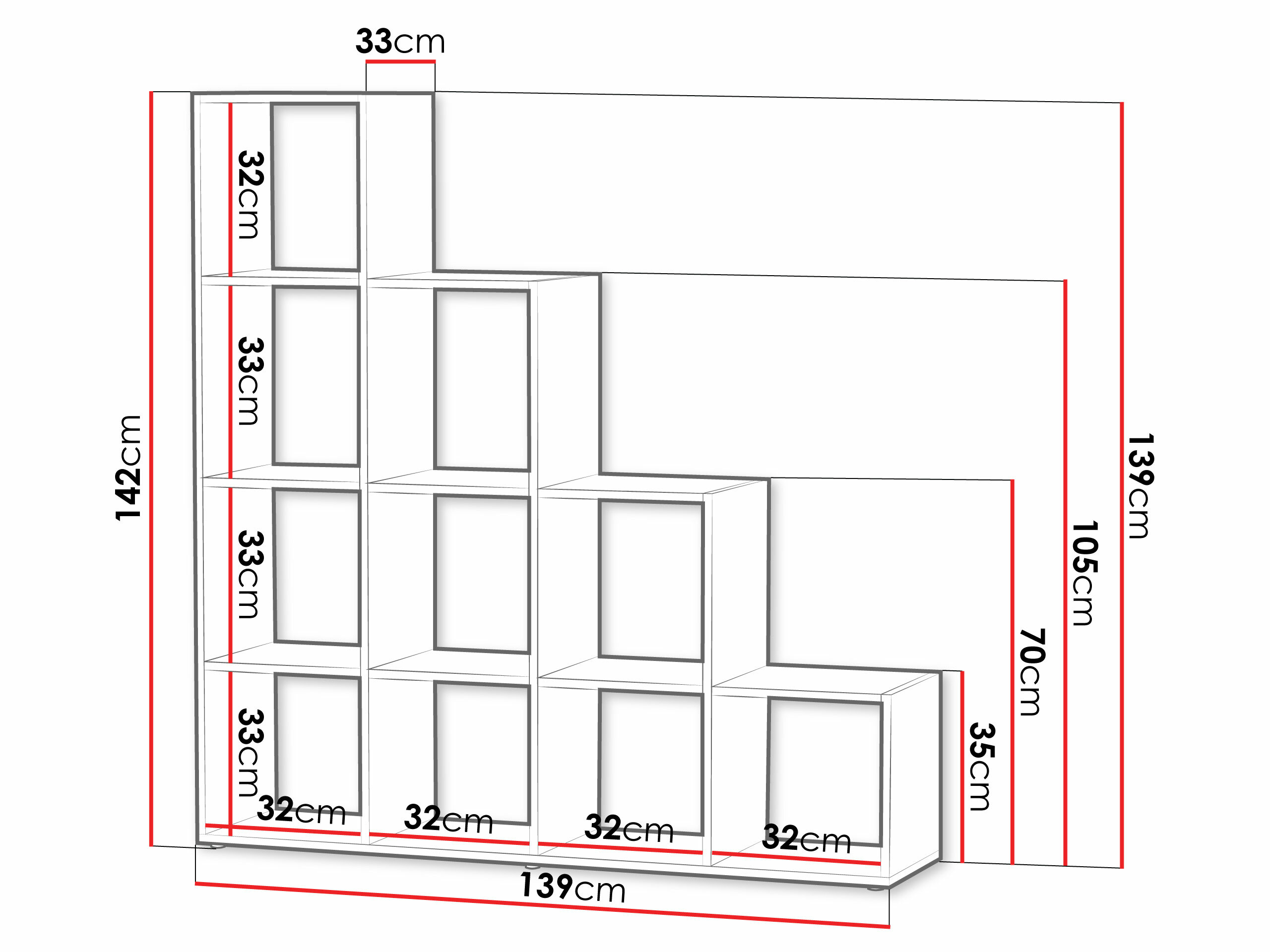 Boekenkast Lexicon I (Sonoma eik)